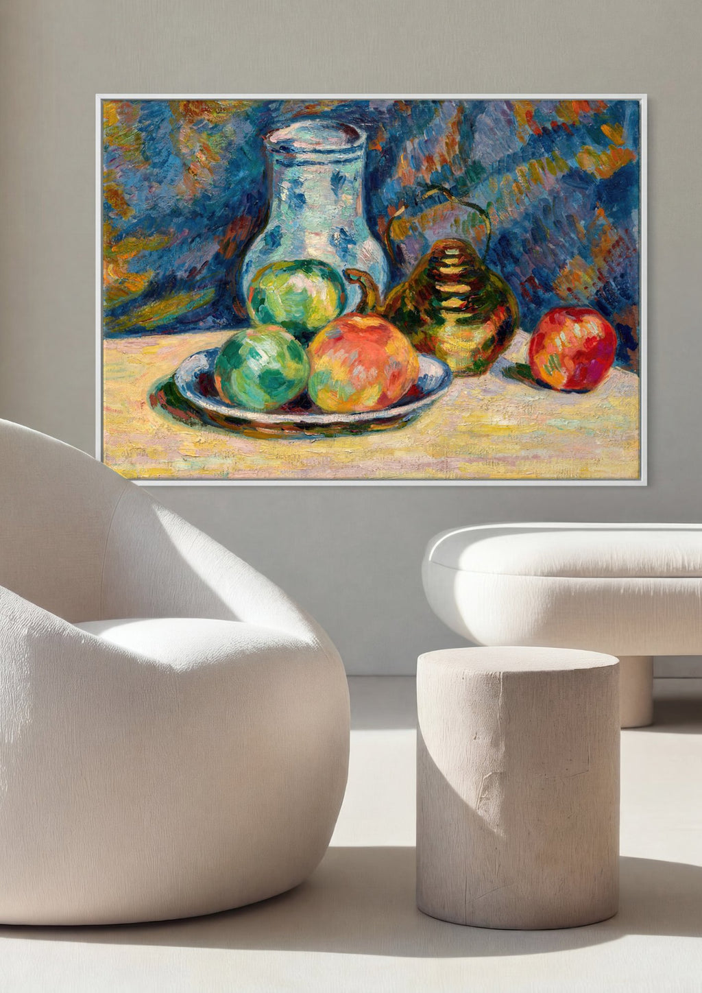 Quadro Decorativo Natureza-morta com Frutas - Guillaumin em ambiente decorado