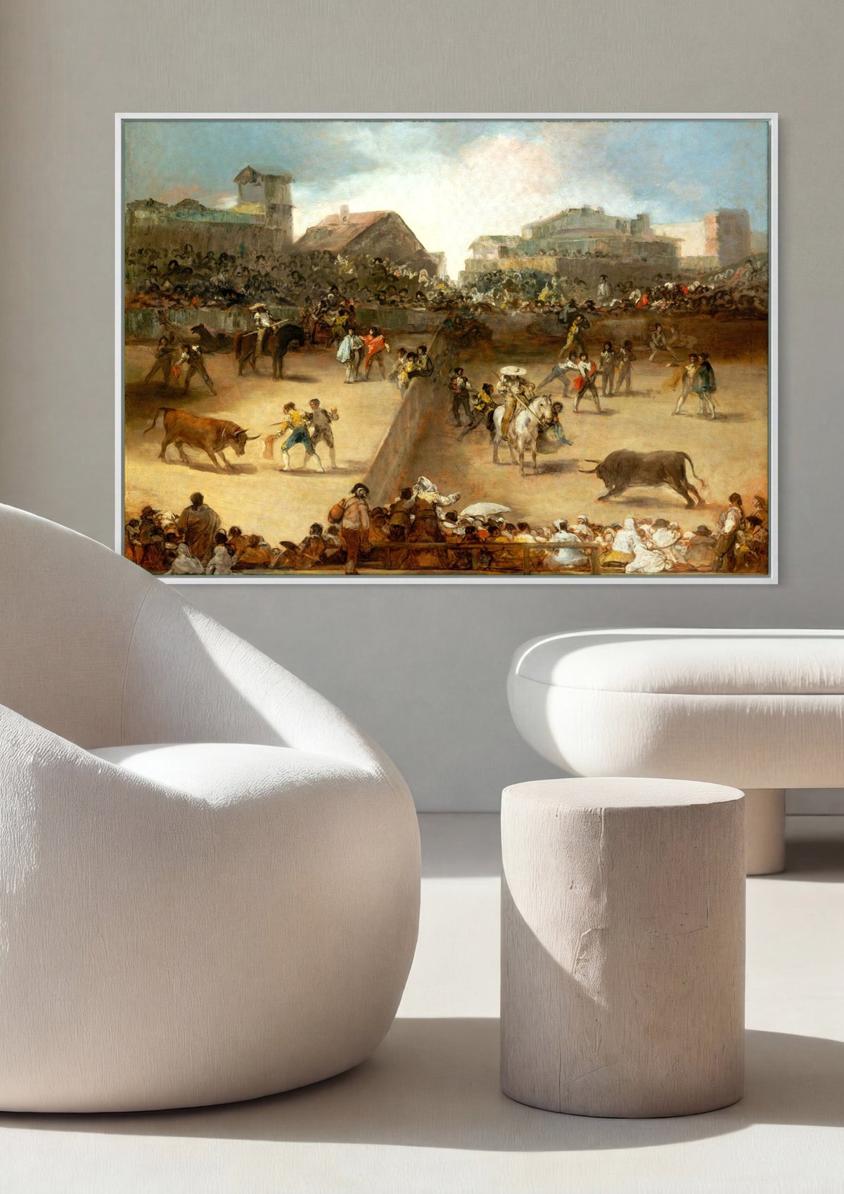 Quadro Decorativo Tourada - Francisco de Goya | quadro emoldurado na parede