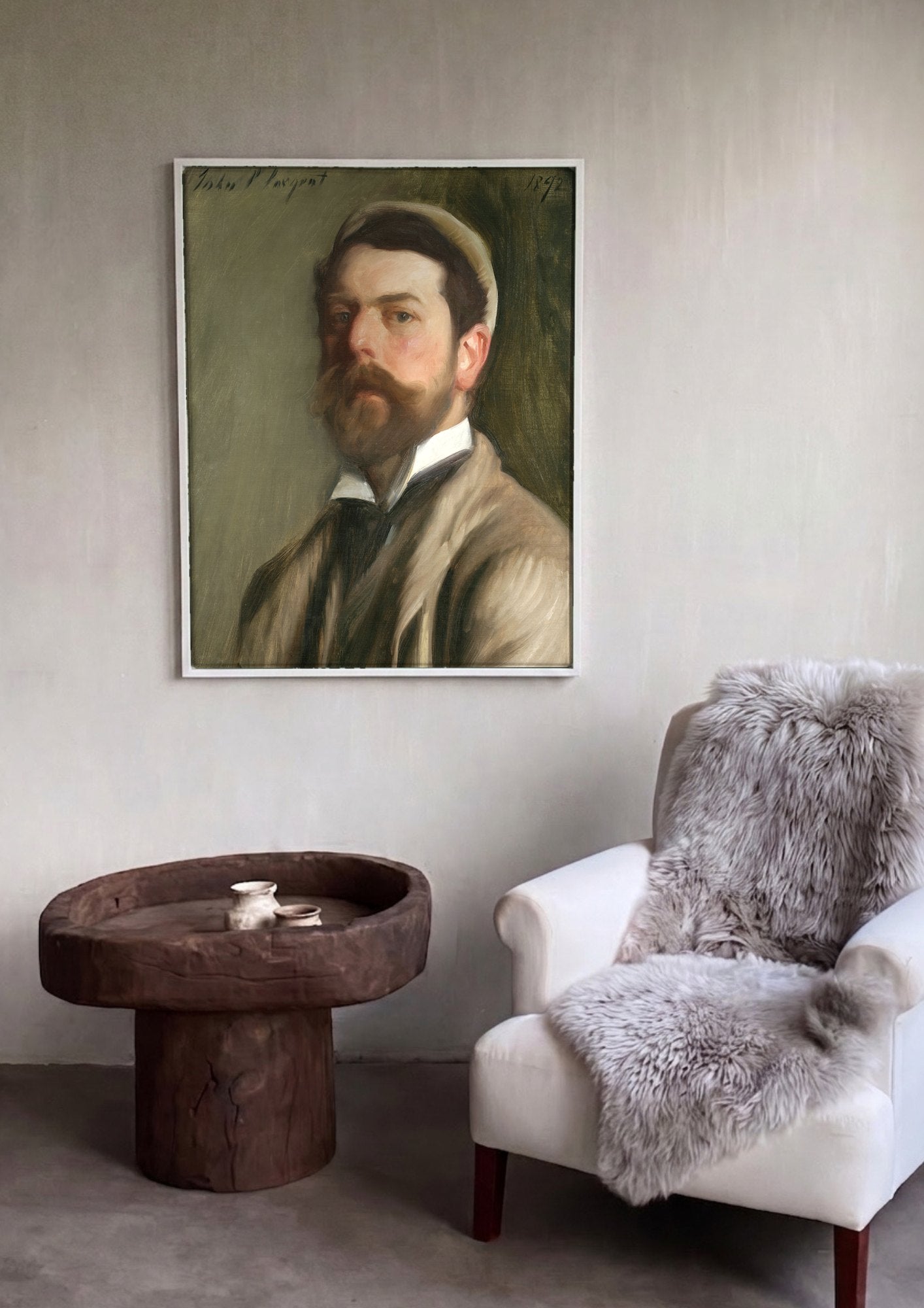 Quadro Decorativo Autorretrato - John Singer Sargent | quadro emoldurado na parede