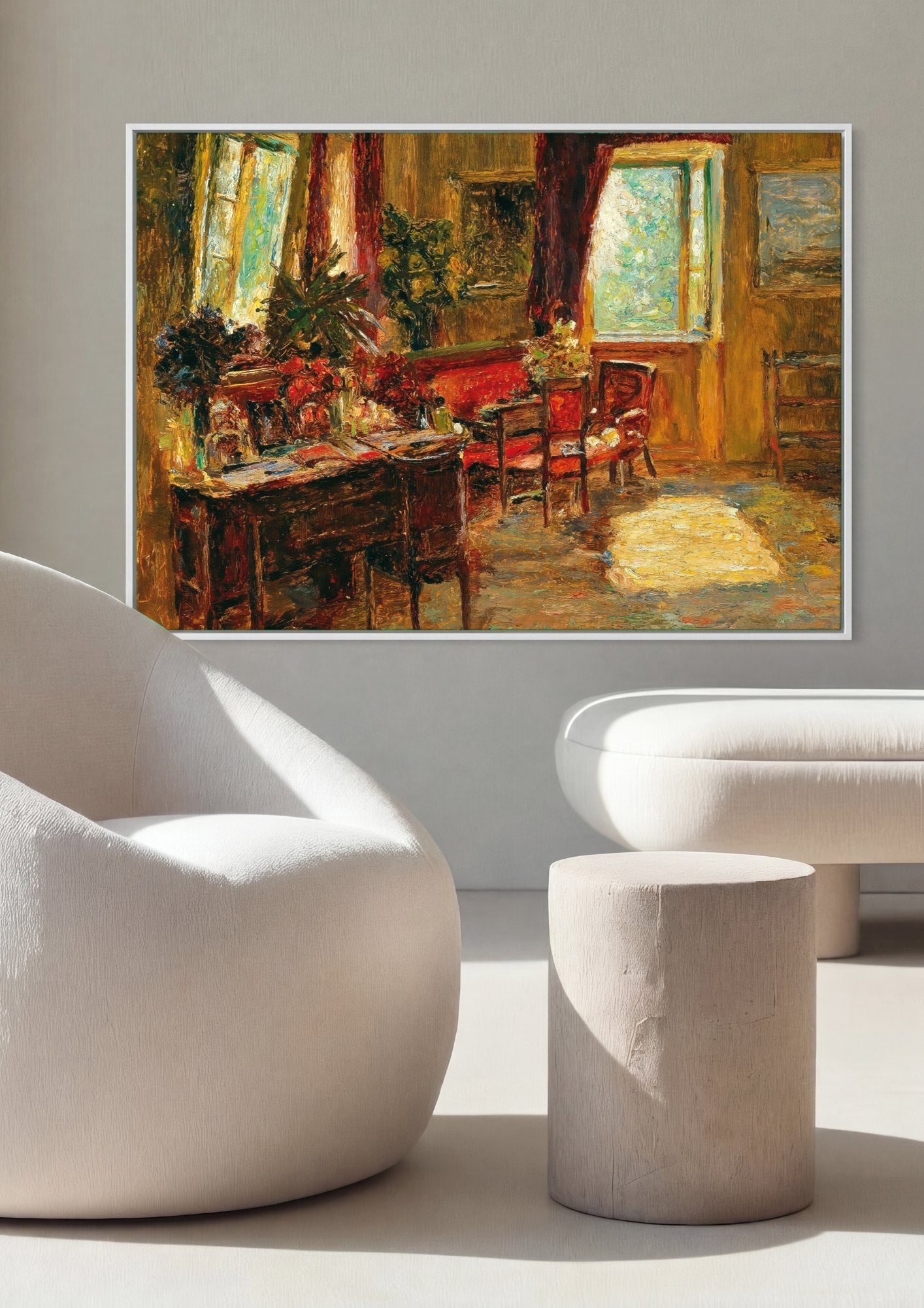 Quadro Decorativo Interior Iluminado - Olga Wisinger-Florian | quadro emoldurado na parede