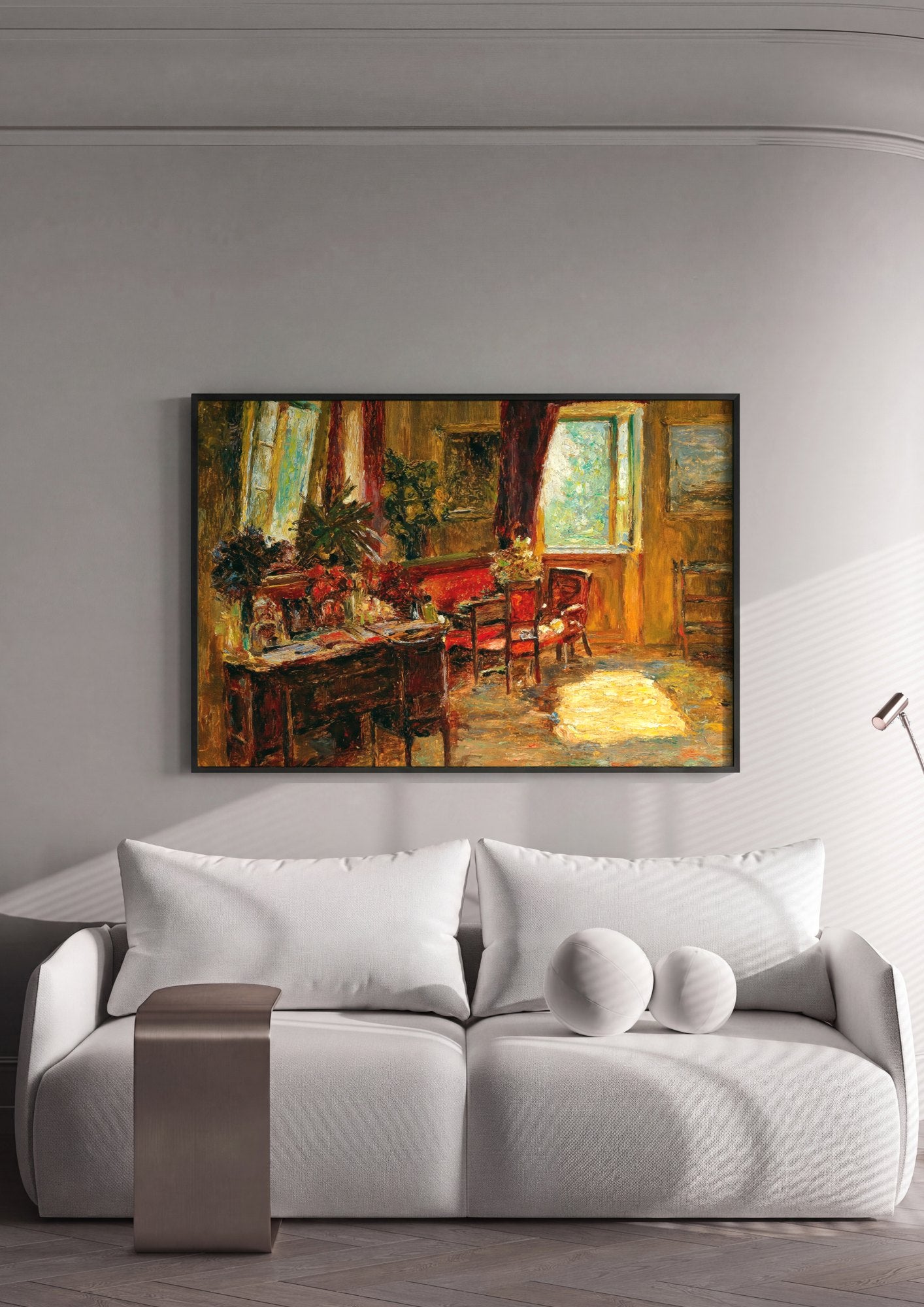 Quadro Decorativo Interior Iluminado - Olga Wisinger-Florian | quadro emoldurado na parede