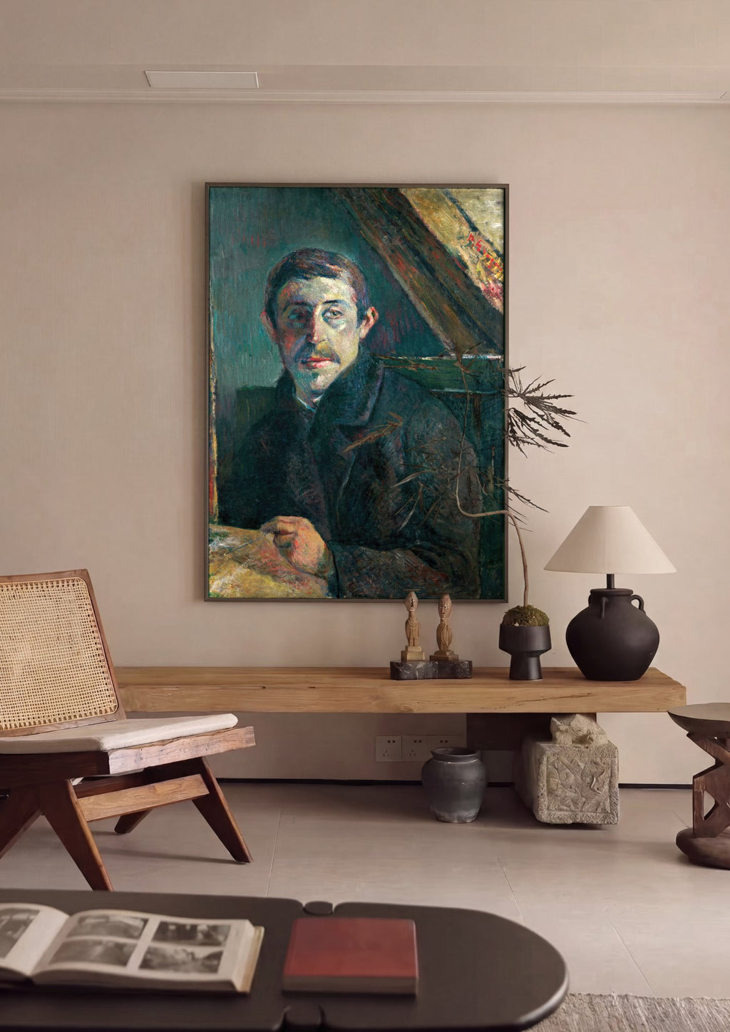 Quadro Decorativo Autorretrato - Paul Gauguin | quadro emoldurado na parede