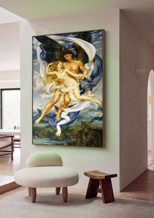 Quadro Decorativo 'Eos' - Evelyn De Morgan em ambiente decorado