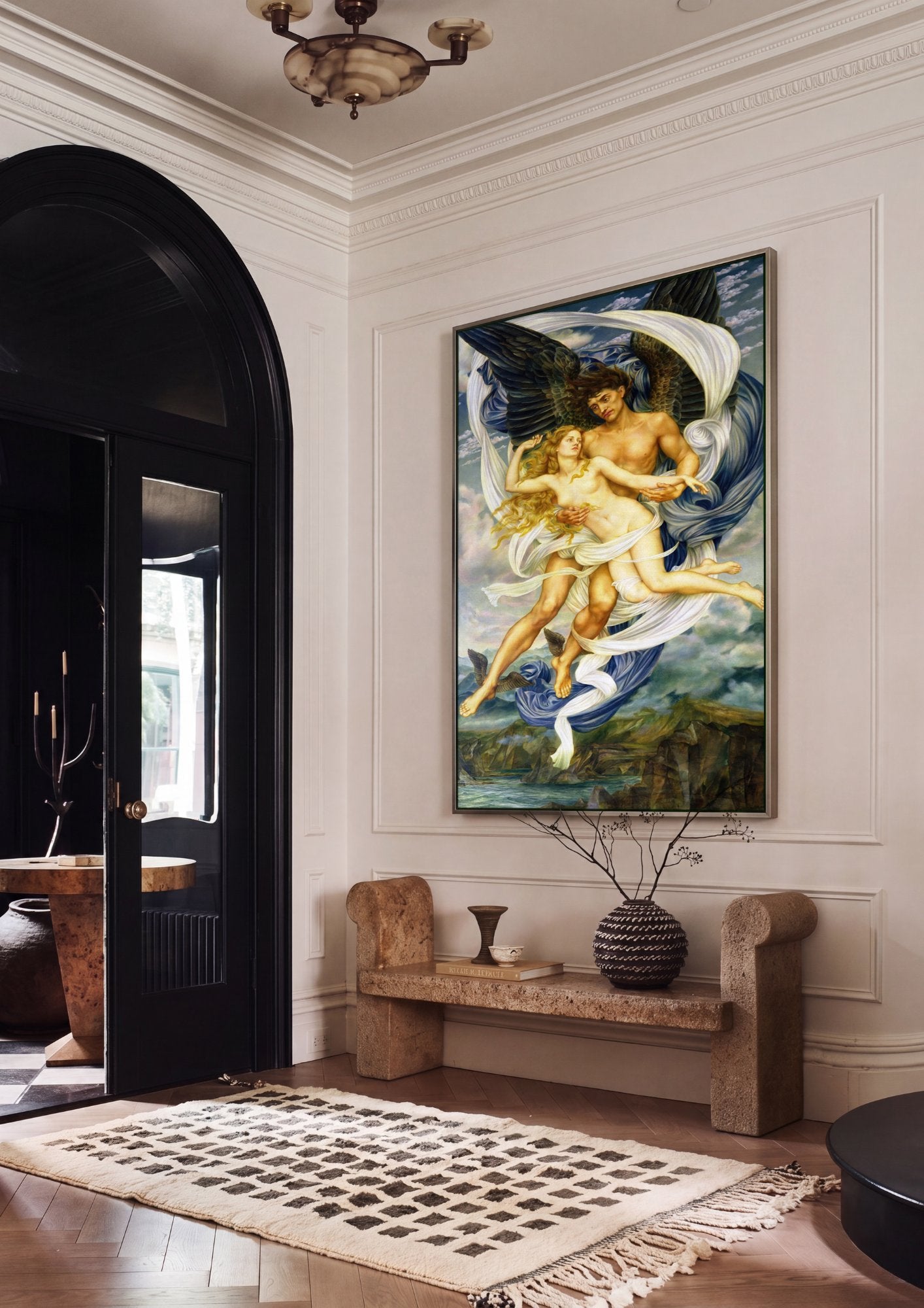 Quadro Decorativo 'Eos' - Evelyn De Morgan em ambiente decorado