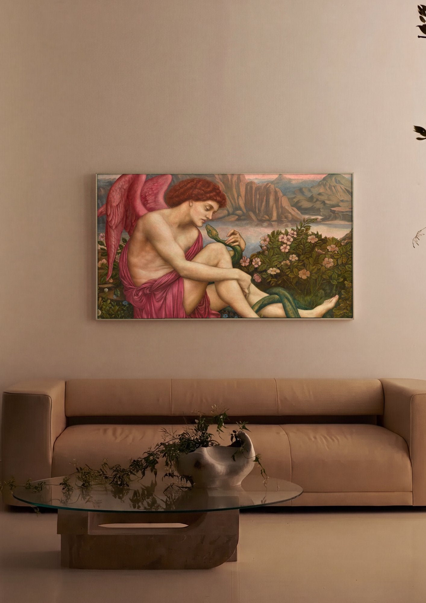 Quadro Decorativo 'Eos' - Evelyn De Morgan em ambiente decorado