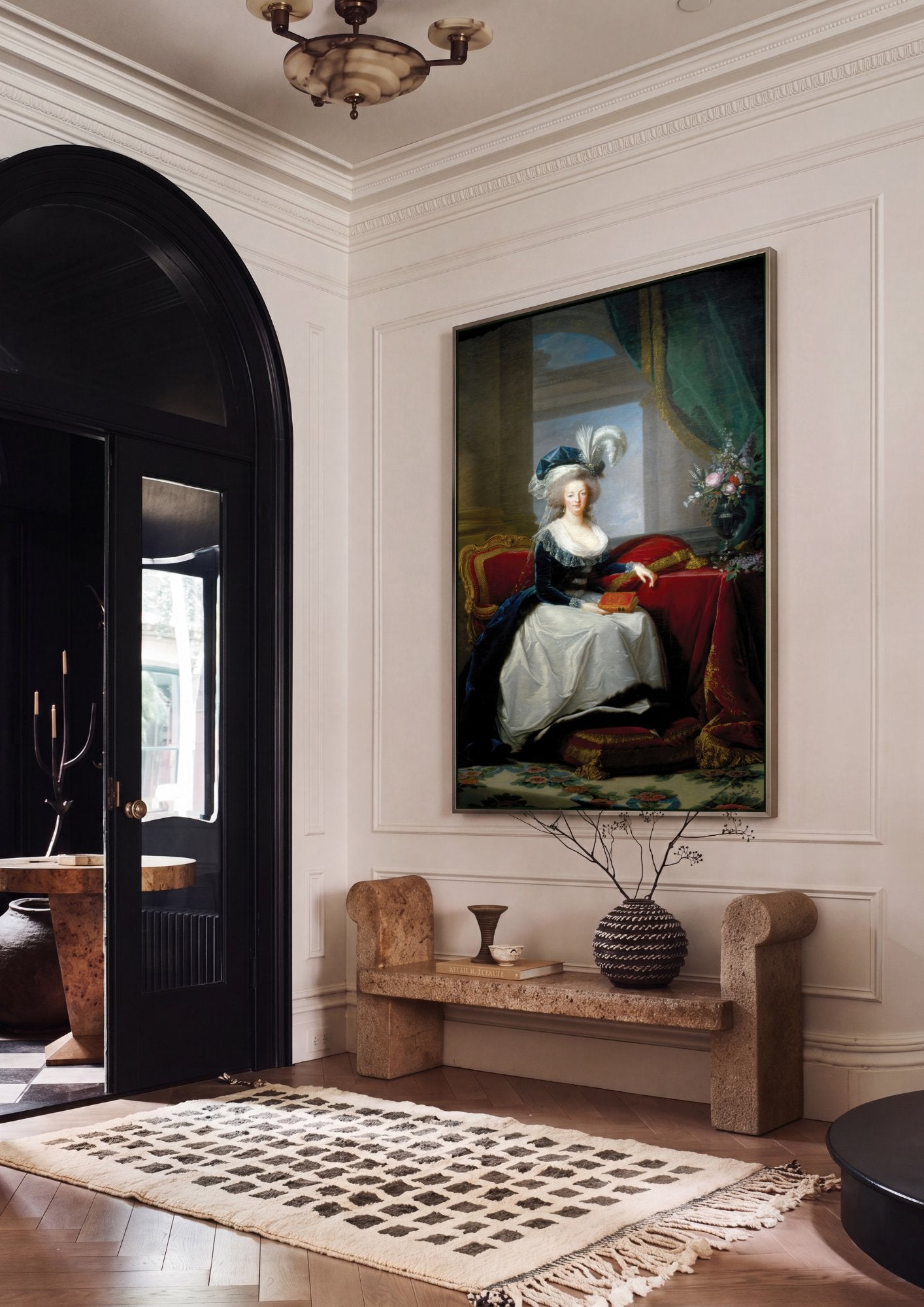 Quadro Decorativo Maria Antonieta - Vigée Le Brun em ambiente decorado