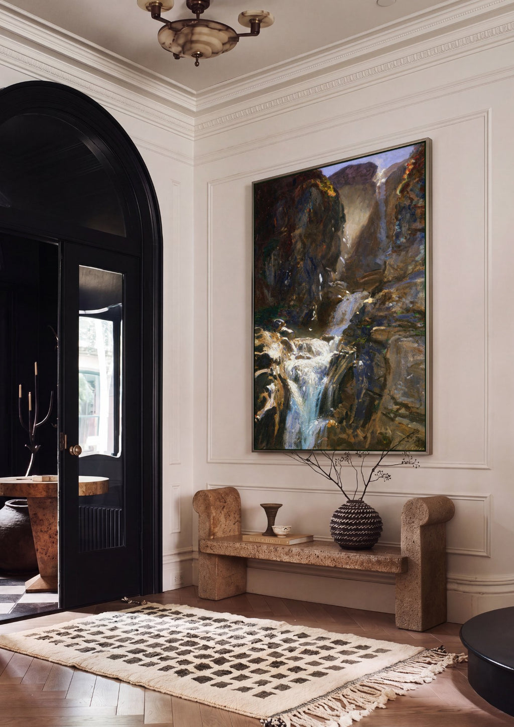 Quadro Decorativo A Cascata - John Singer Sargent em ambiente decorado