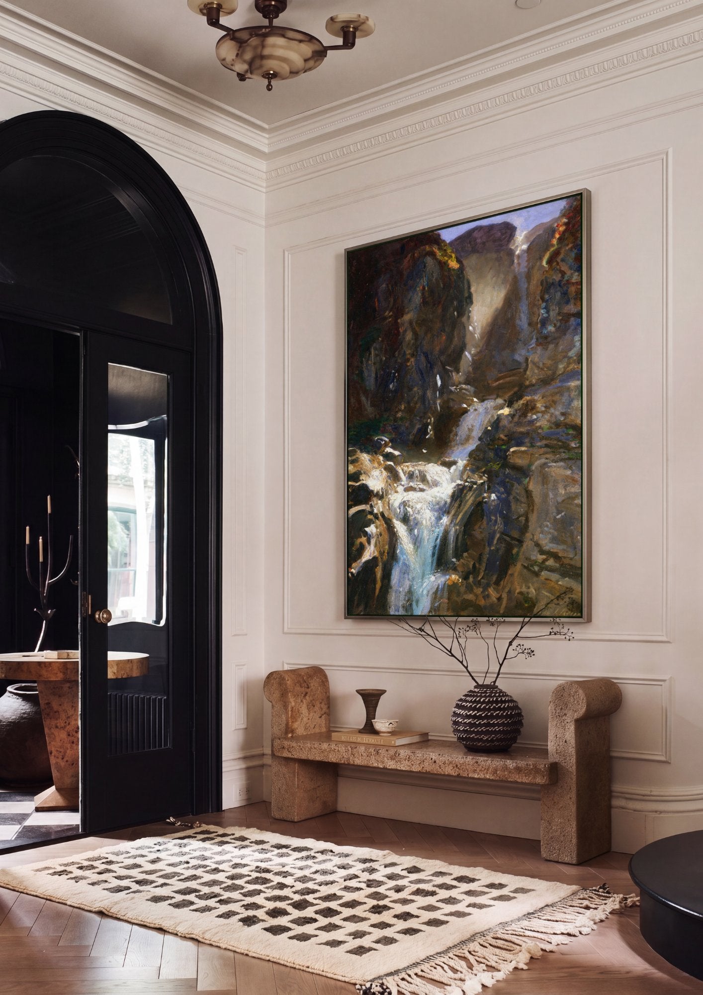 Quadro Decorativo A Cascata - John Singer Sargent em ambiente decorado