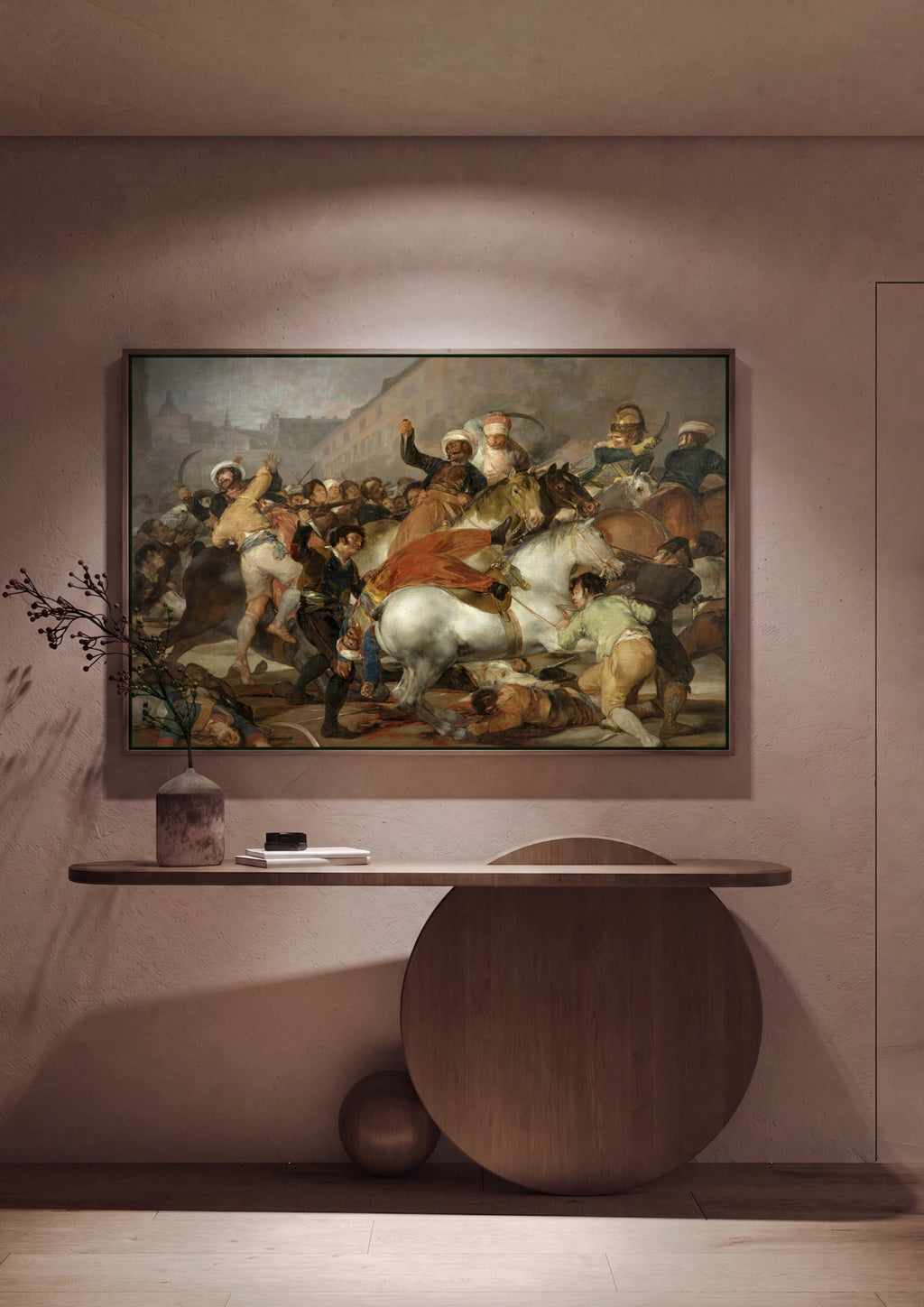 Quadro Decorativo O 2 de Maio de 1808 - Goya em ambiente decorado