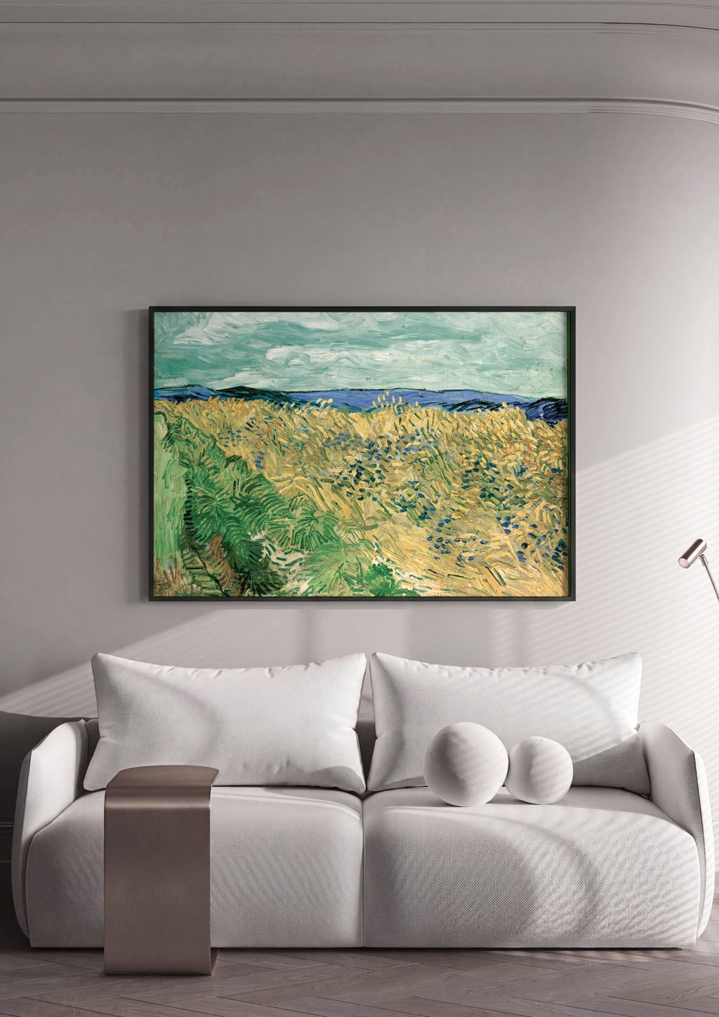 Quadro Decorativo Campo de Trigo - Van Gogh em ambiente decorado
