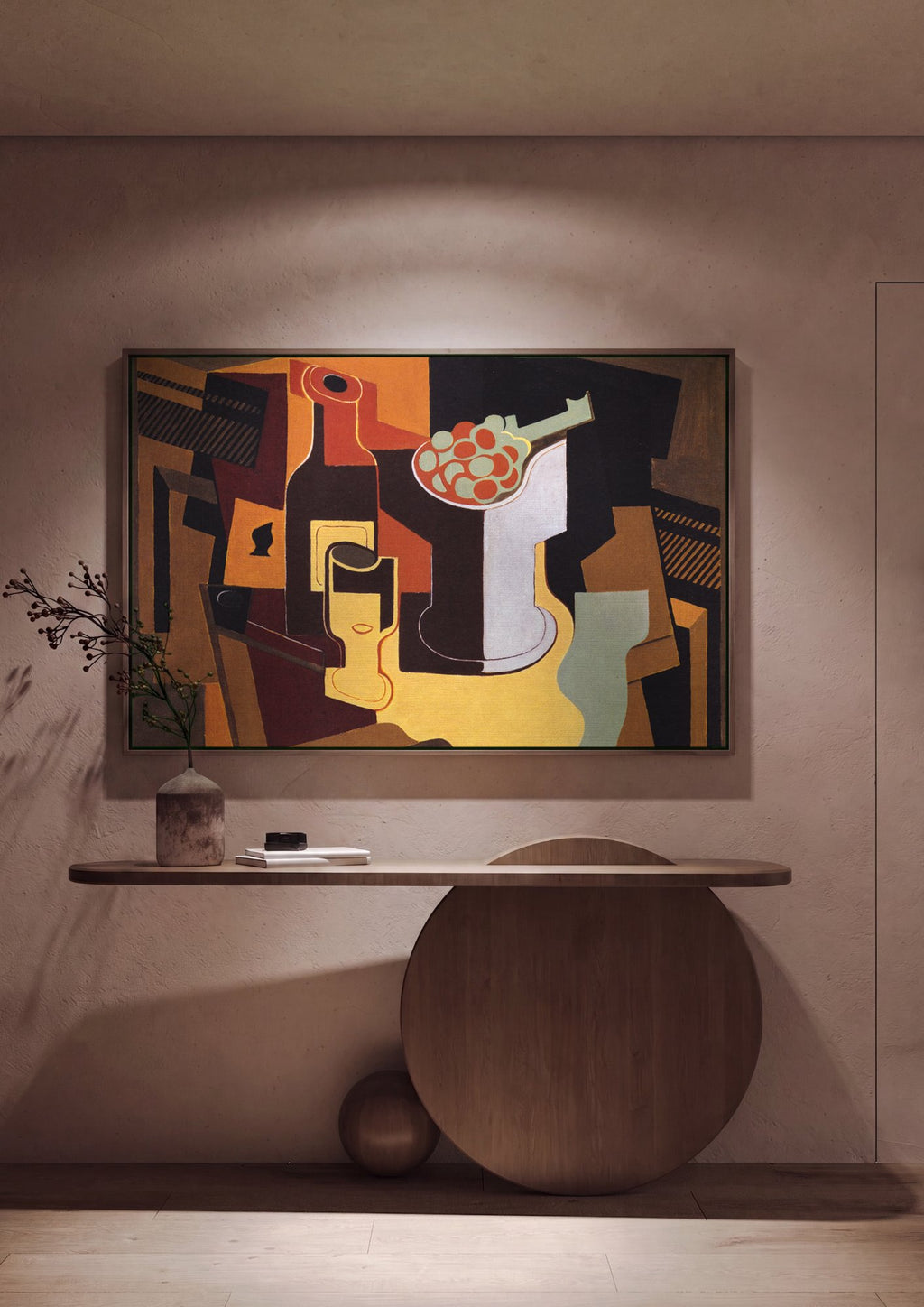 Quadro Decorativo Natureza Morta - Juan Gris em ambiente decorado