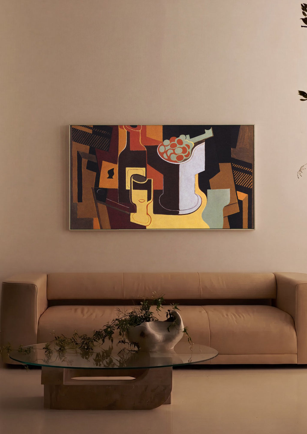 Quadro Decorativo Natureza Morta - Juan Gris em ambiente decorado