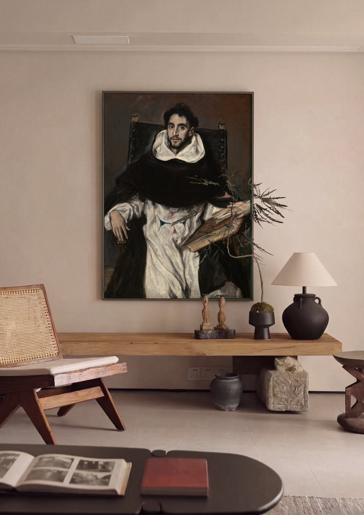 Quadro Decorativo 'São Tiago Menor' - El Greco em ambiente decorado