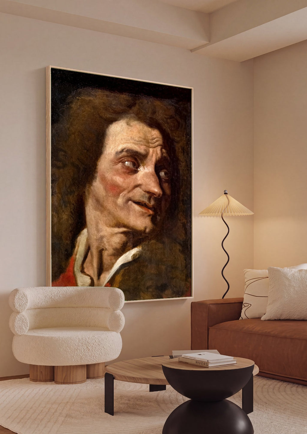 Quadro Decorativo A Expressão - Jean-Auguste Dominique Ingres em ambiente decorado