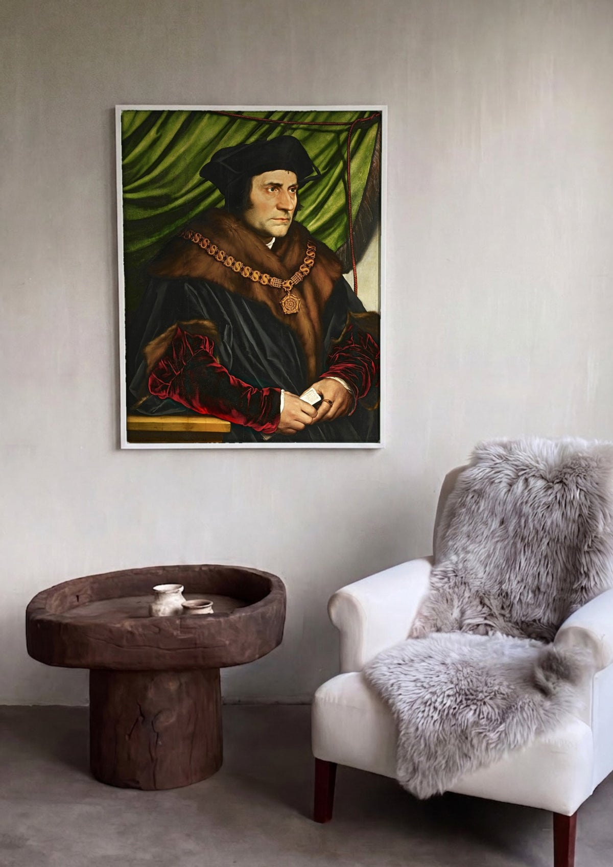 Quadro Decorativo Sir Thomas More - Hans Holbein | quadro emoldurado na parede