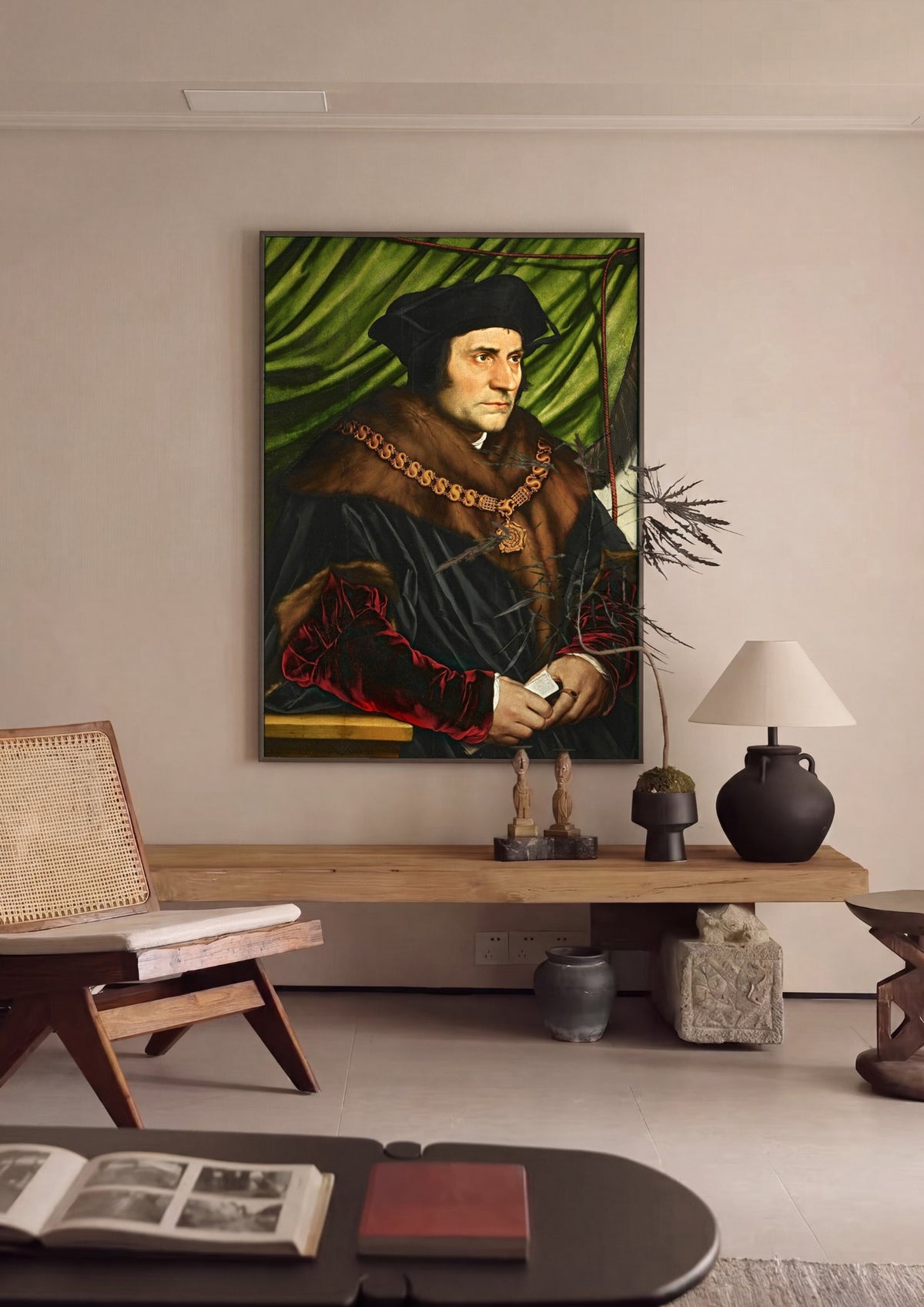 Quadro Decorativo Sir Thomas More - Hans Holbein | quadro emoldurado na parede