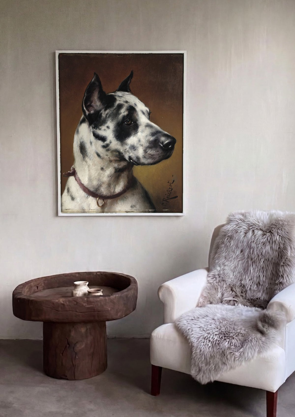Quadro Decorativo Cão Dálmata - Carl Reichert | quadro emoldurado na parede