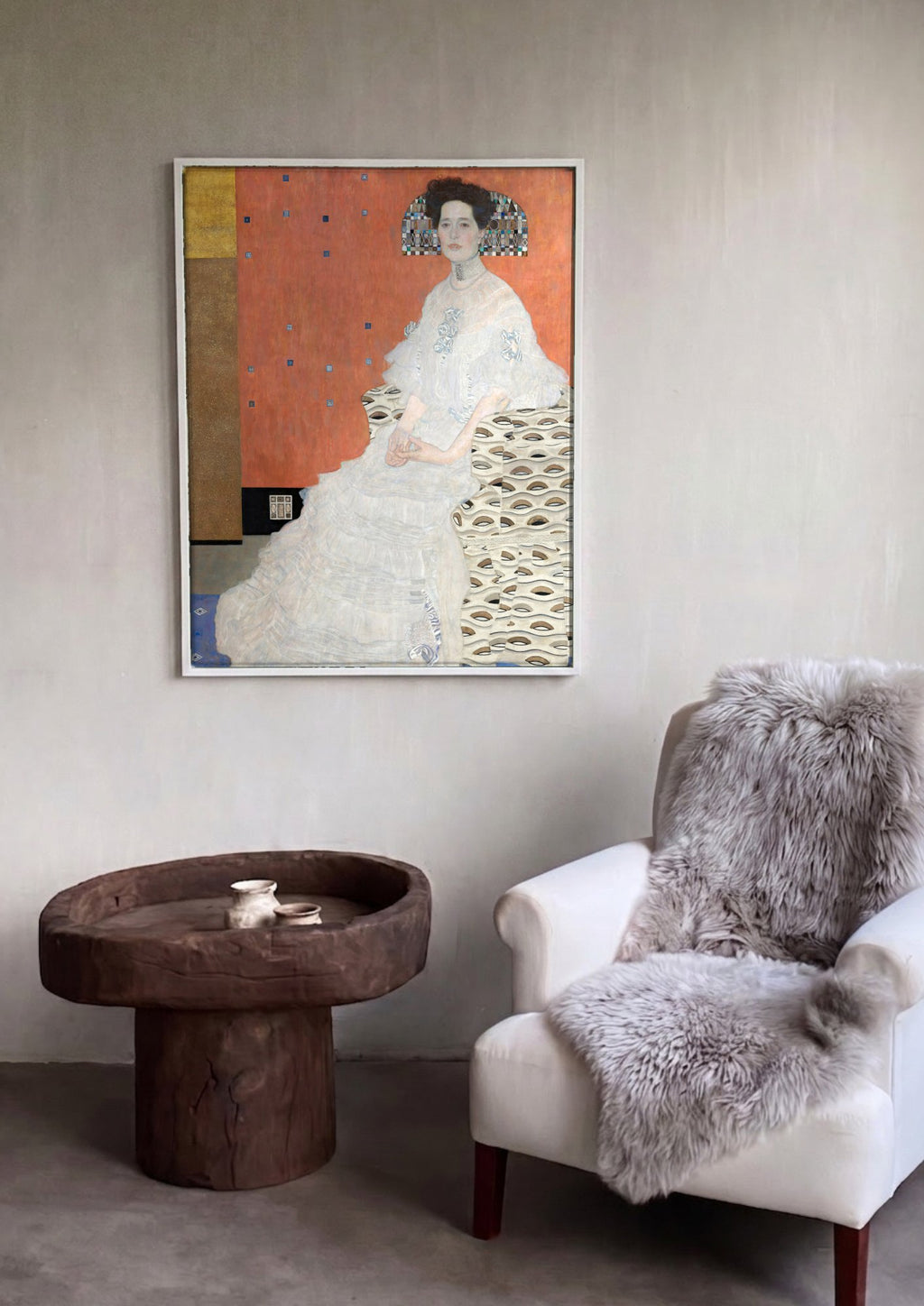 Quadro Decorativo Retrato de Adele Bloch-Bauer I - Gustav Klimt | quadro emoldurado na parede