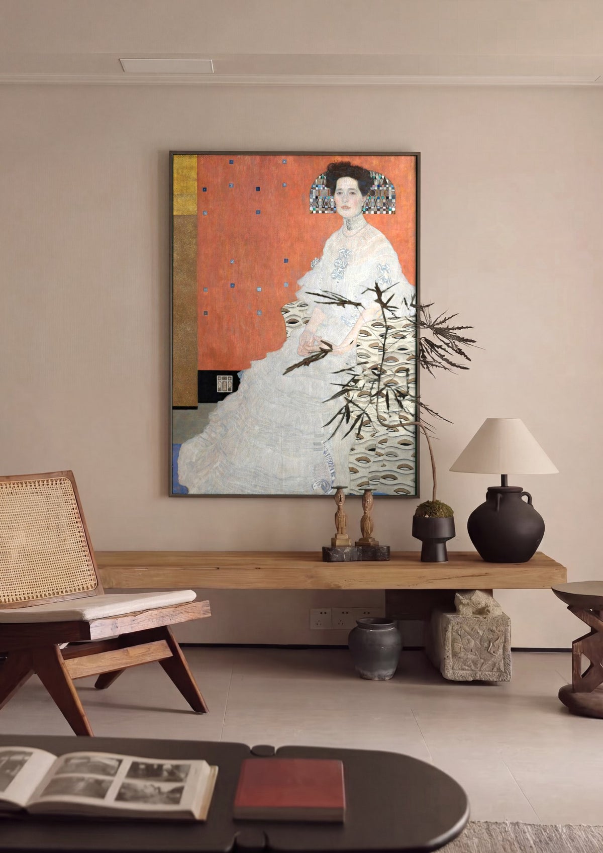 Quadro Decorativo Retrato de Adele Bloch-Bauer I - Gustav Klimt | quadro emoldurado na parede