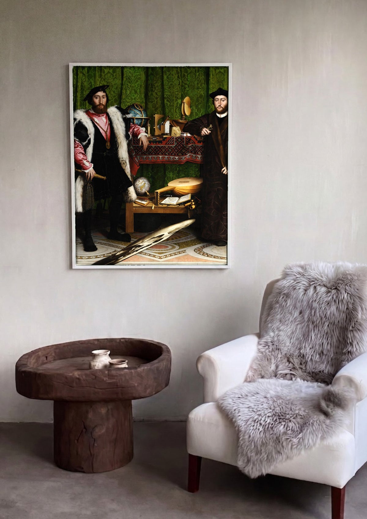 Quadro Decorativo Os Embaixadores - Hans Holbein, o Jovem | quadro emoldurado na parede