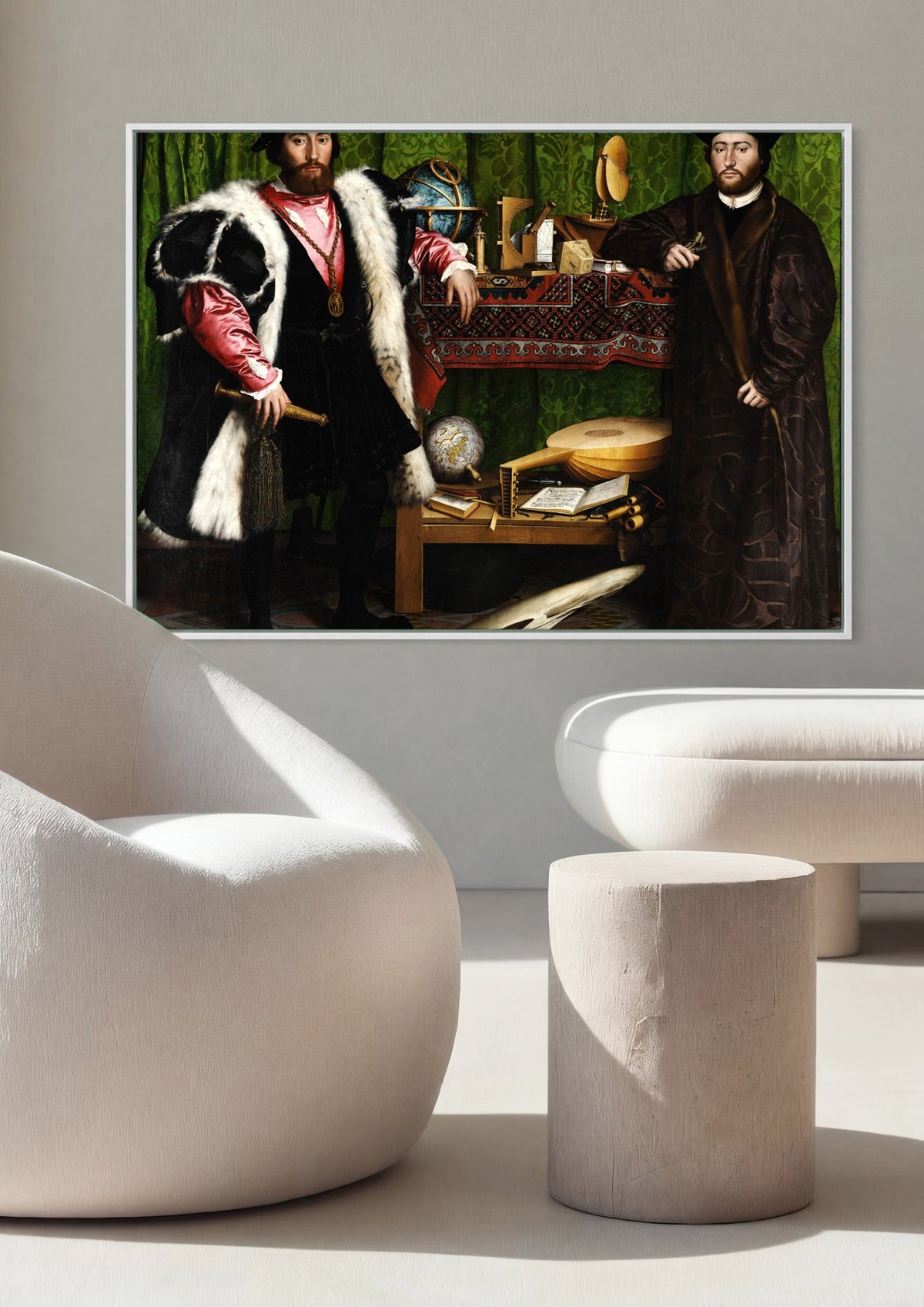 Quadro Decorativo Os Embaixadores - Hans Holbein, o Jovem | quadro emoldurado na parede
