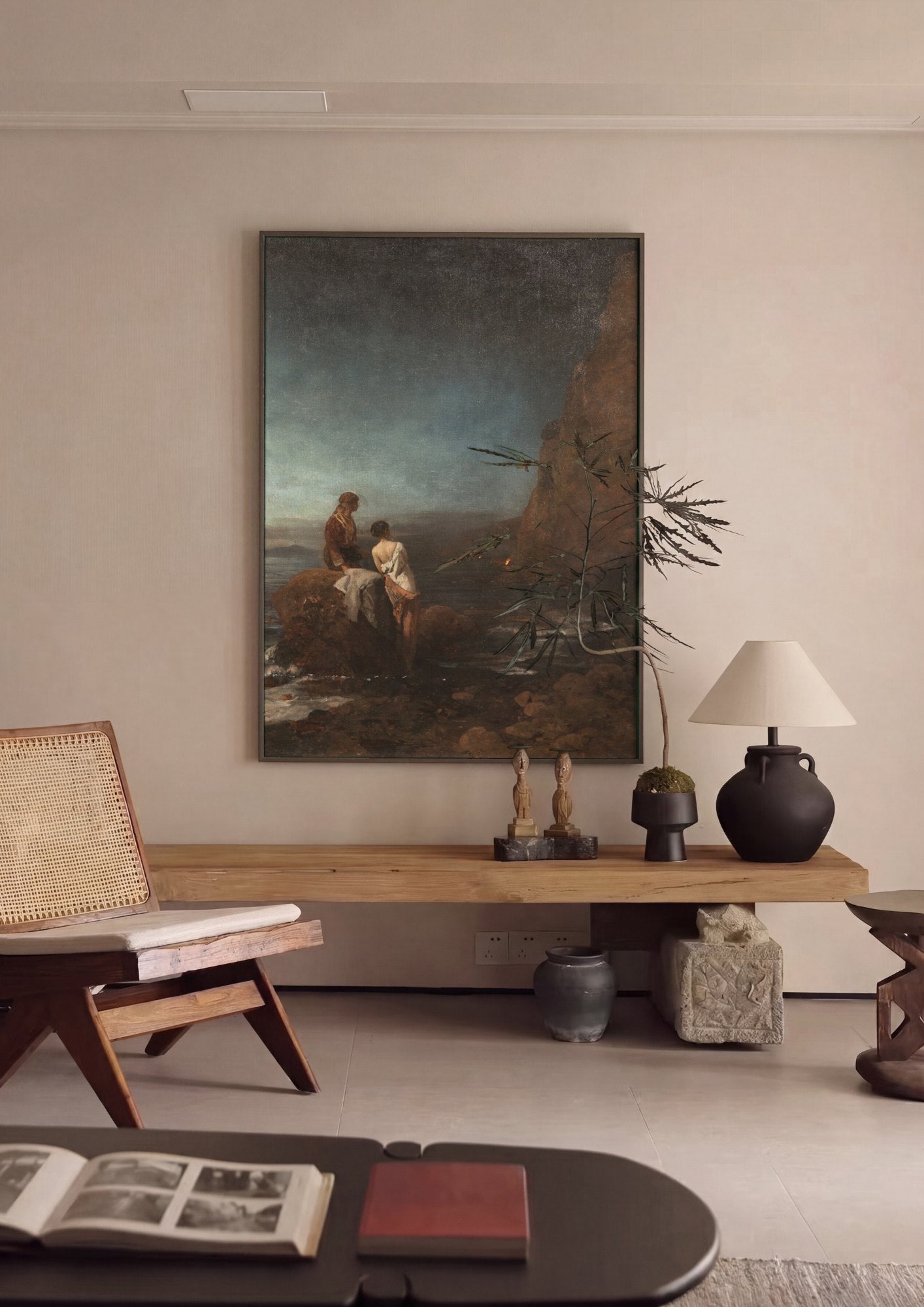 Quadro Decorativo 'O Naufrágio' - Oswald Achenbach | quadro emoldurado na parede