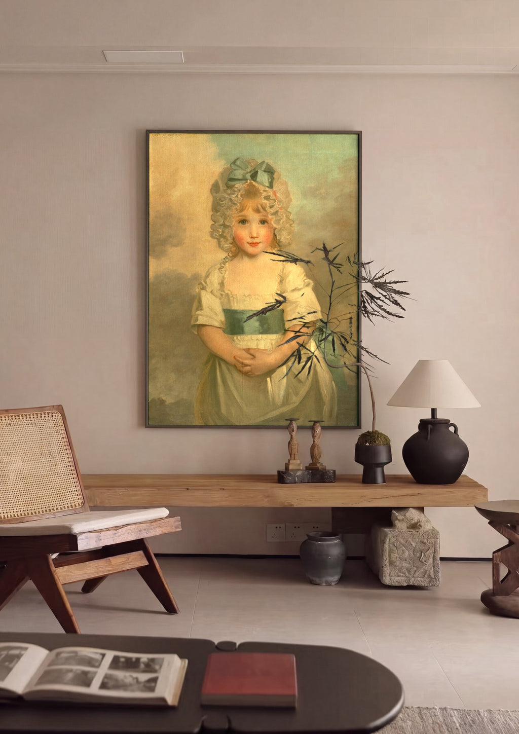 Quadro Decorativo Retrato de Criança - John Hoppner | quadro emoldurado na parede