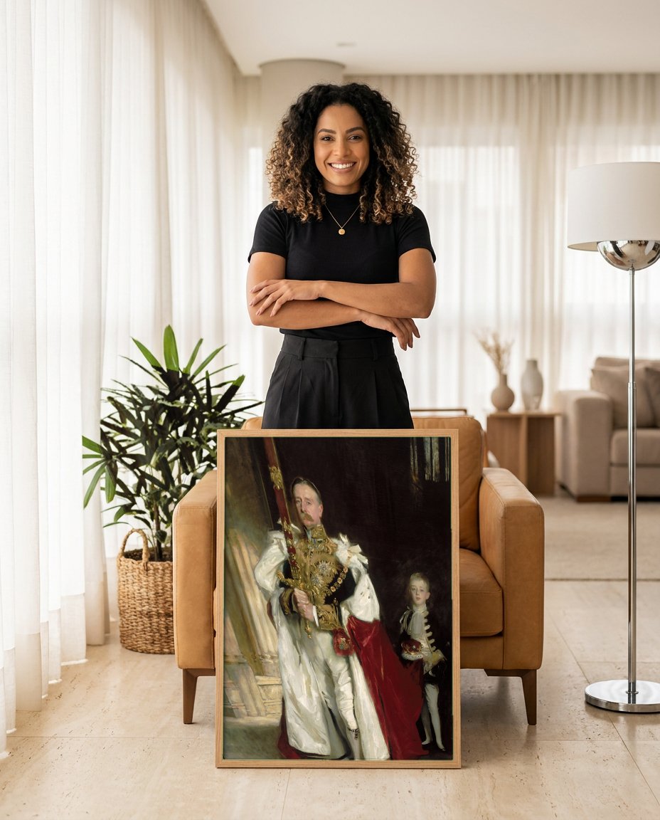 Quadro Decorativo Duque de Marlborough - John Singer Sargent com modelo em ambiente