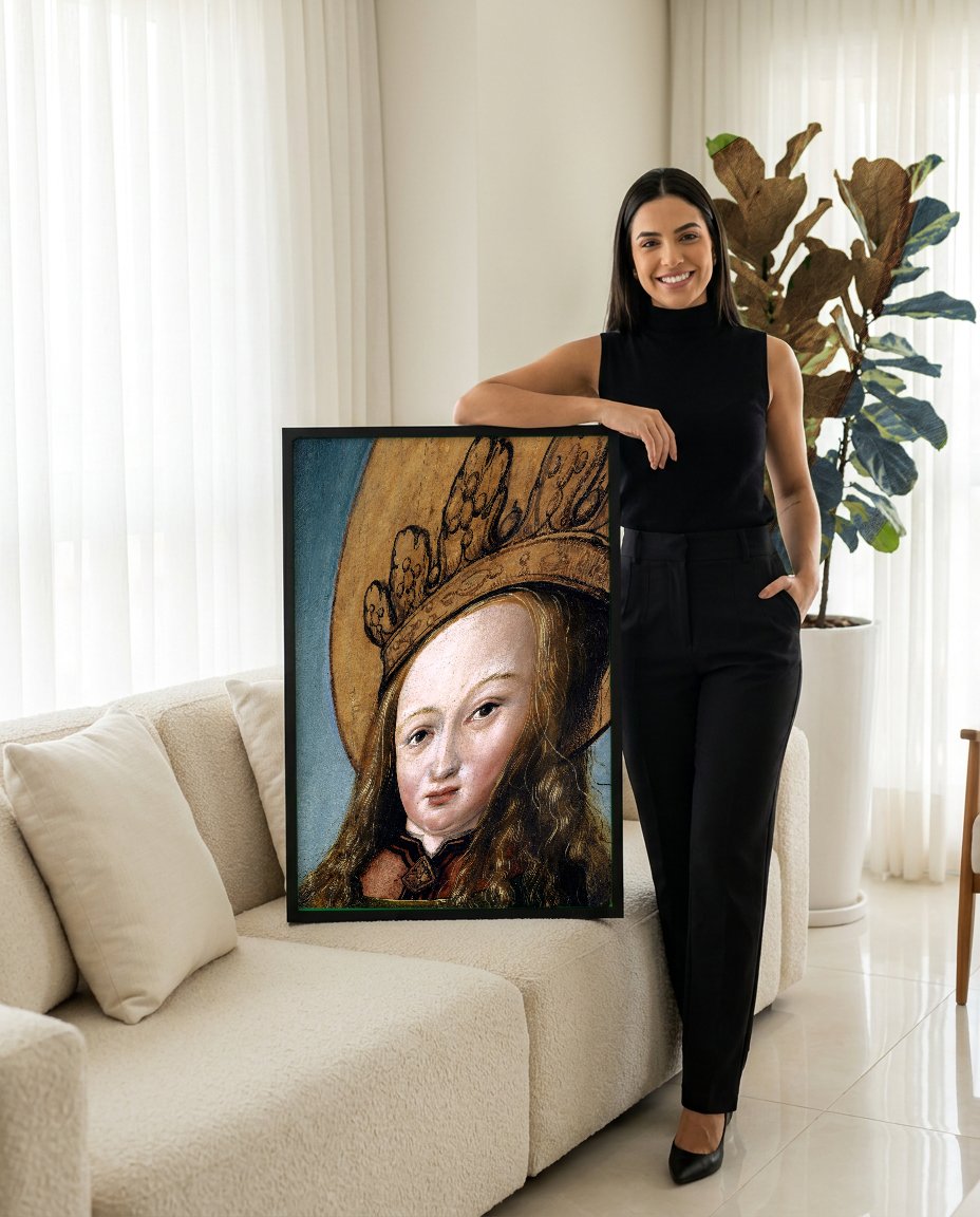 Quadro Decorativo A Virgem e o Menino - Hans Holbein, o Velho com modelo em ambiente