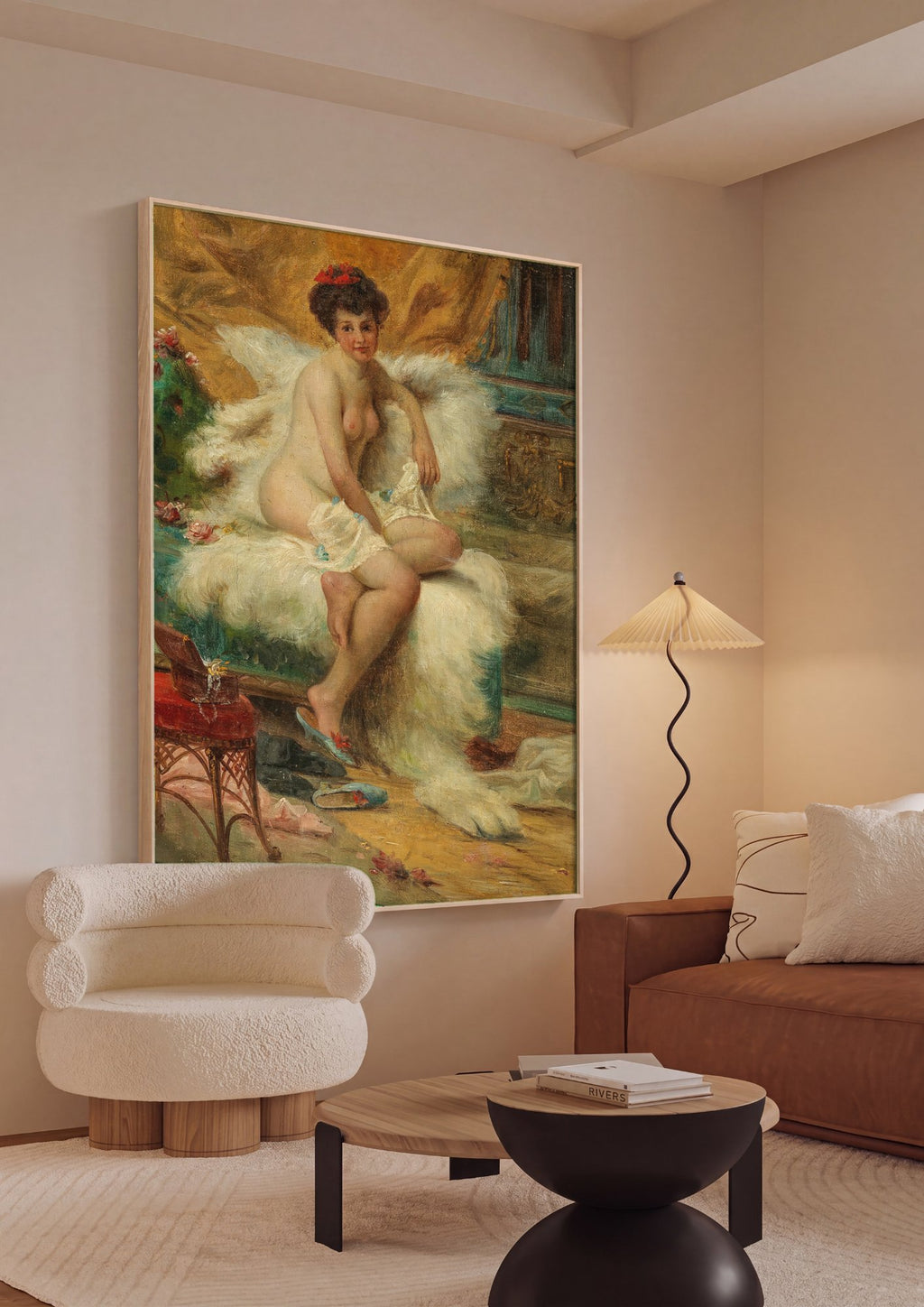 Quadro Decorativo A Toilette da Vênus - Hans Zatzka em ambiente decorado