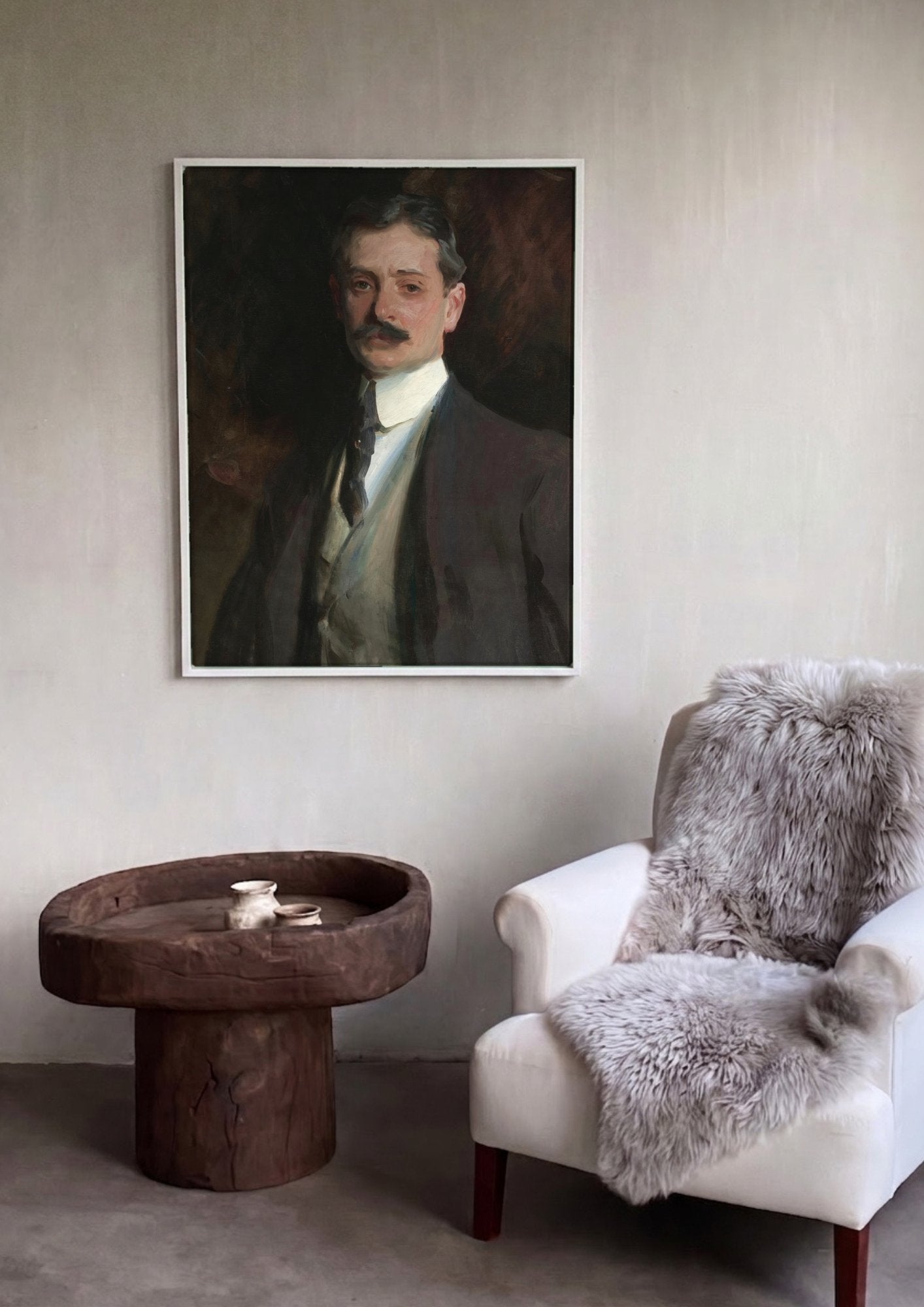 Quadro Decorativo Retrato de um Cavalheiro - John Singer Sargent em ambiente decorado