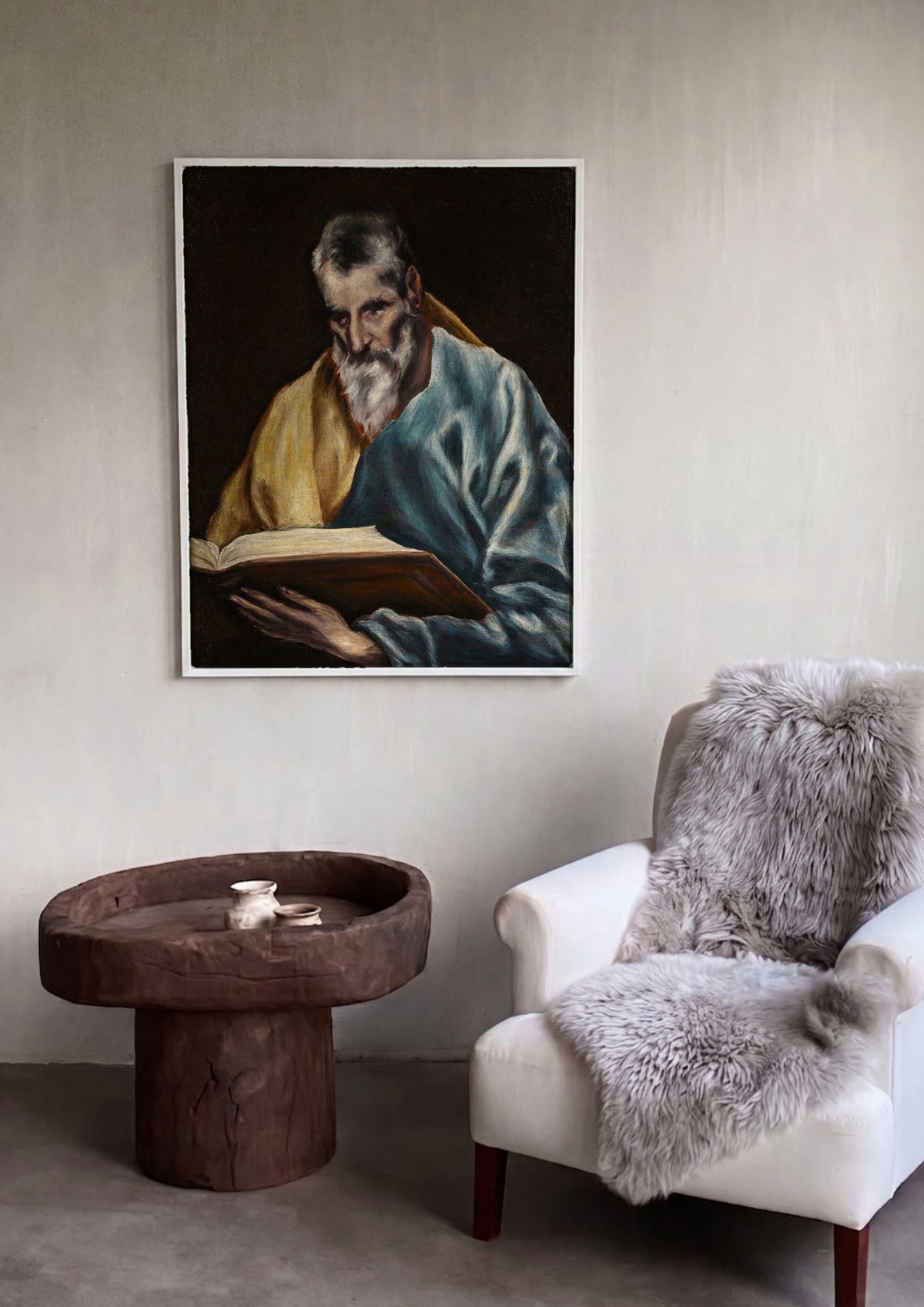 Quadro Decorativo São Jerônimo como Penitente - El Greco | quadro emoldurado na parede
