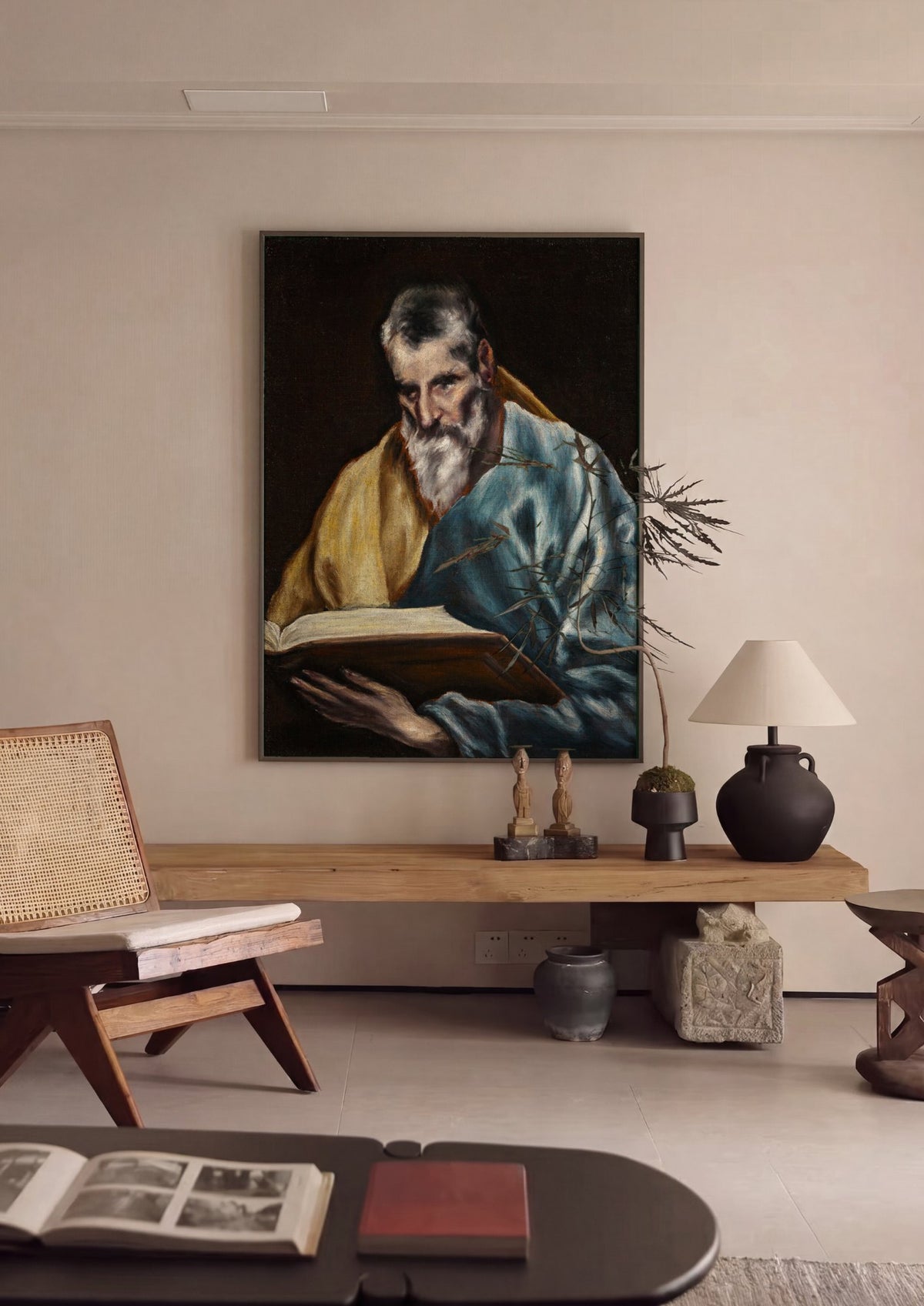 Quadro Decorativo São Jerônimo como Penitente - El Greco | quadro emoldurado na parede