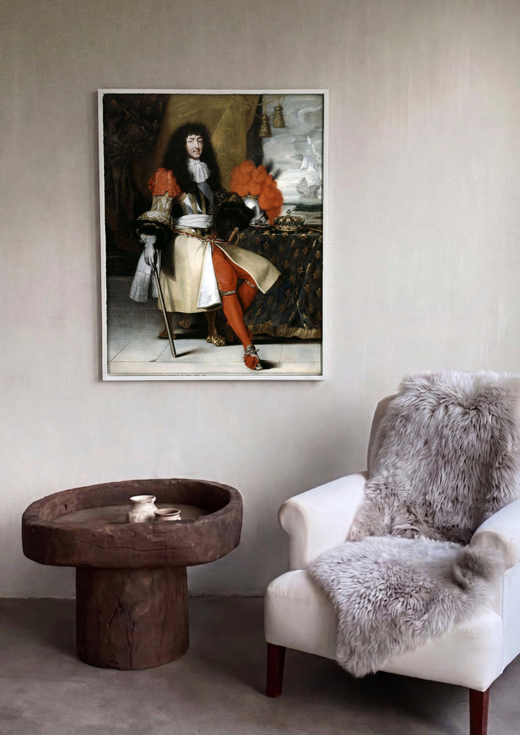 Quadro Decorativo Luís XIV, Rei Sol - Philippe de Champaigne | quadro emoldurado na parede