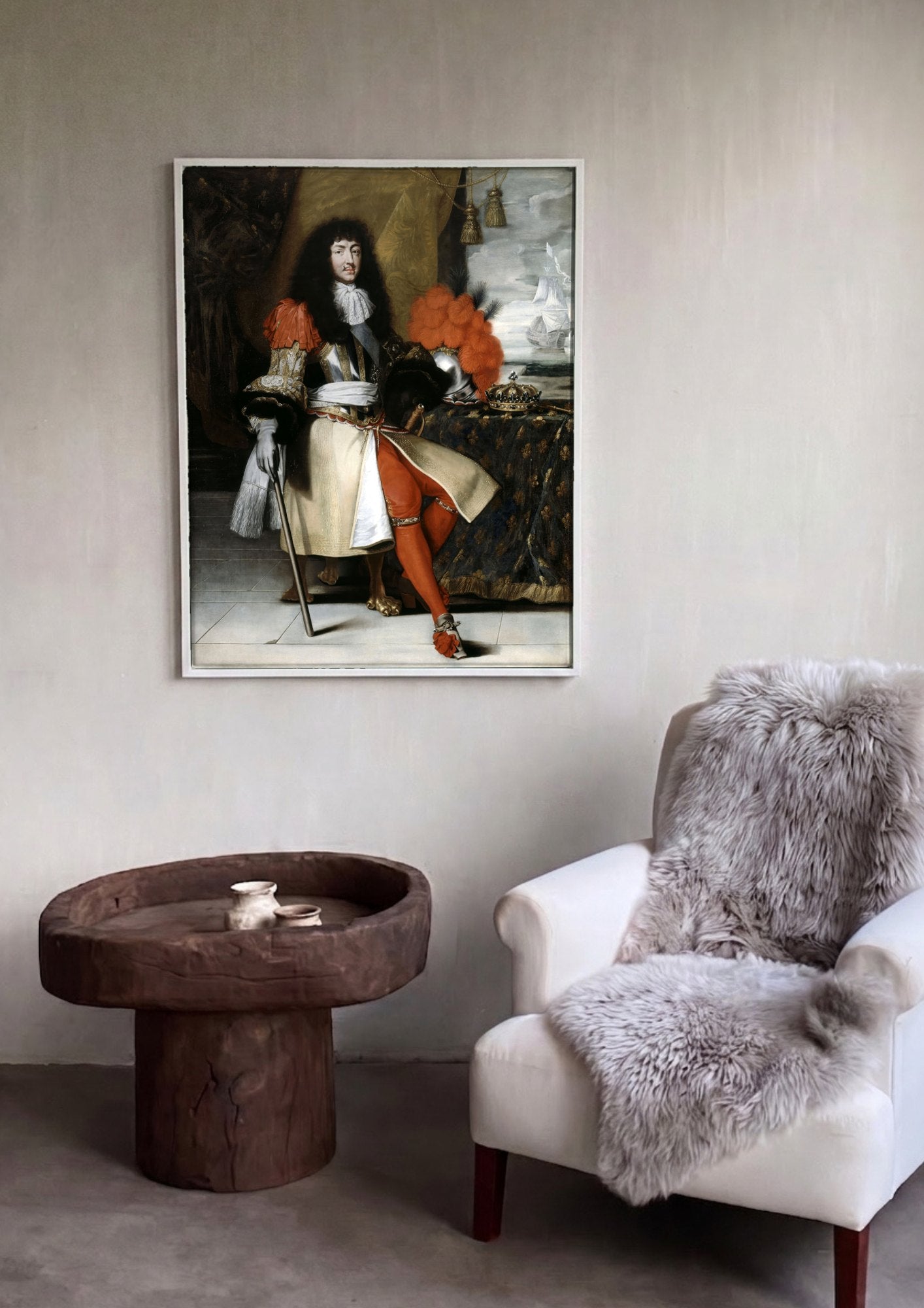 Quadro Decorativo Luís XIV, Rei Sol - Philippe de Champaigne | quadro emoldurado na parede