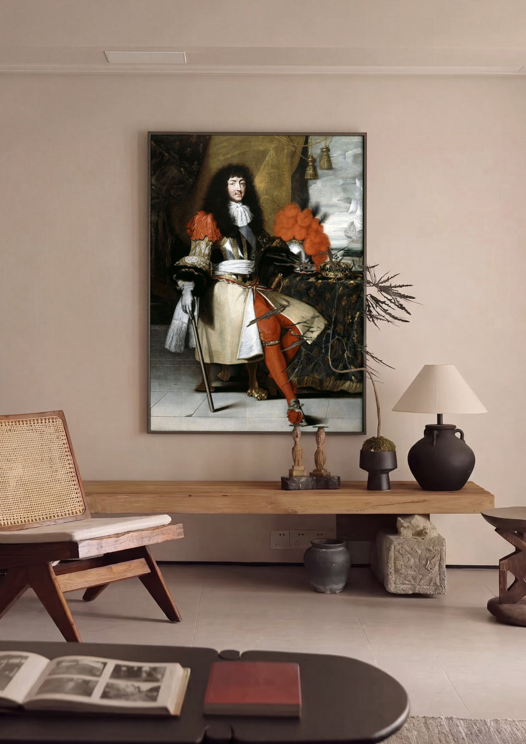 Quadro Decorativo Luís XIV, Rei Sol - Philippe de Champaigne | quadro emoldurado na parede