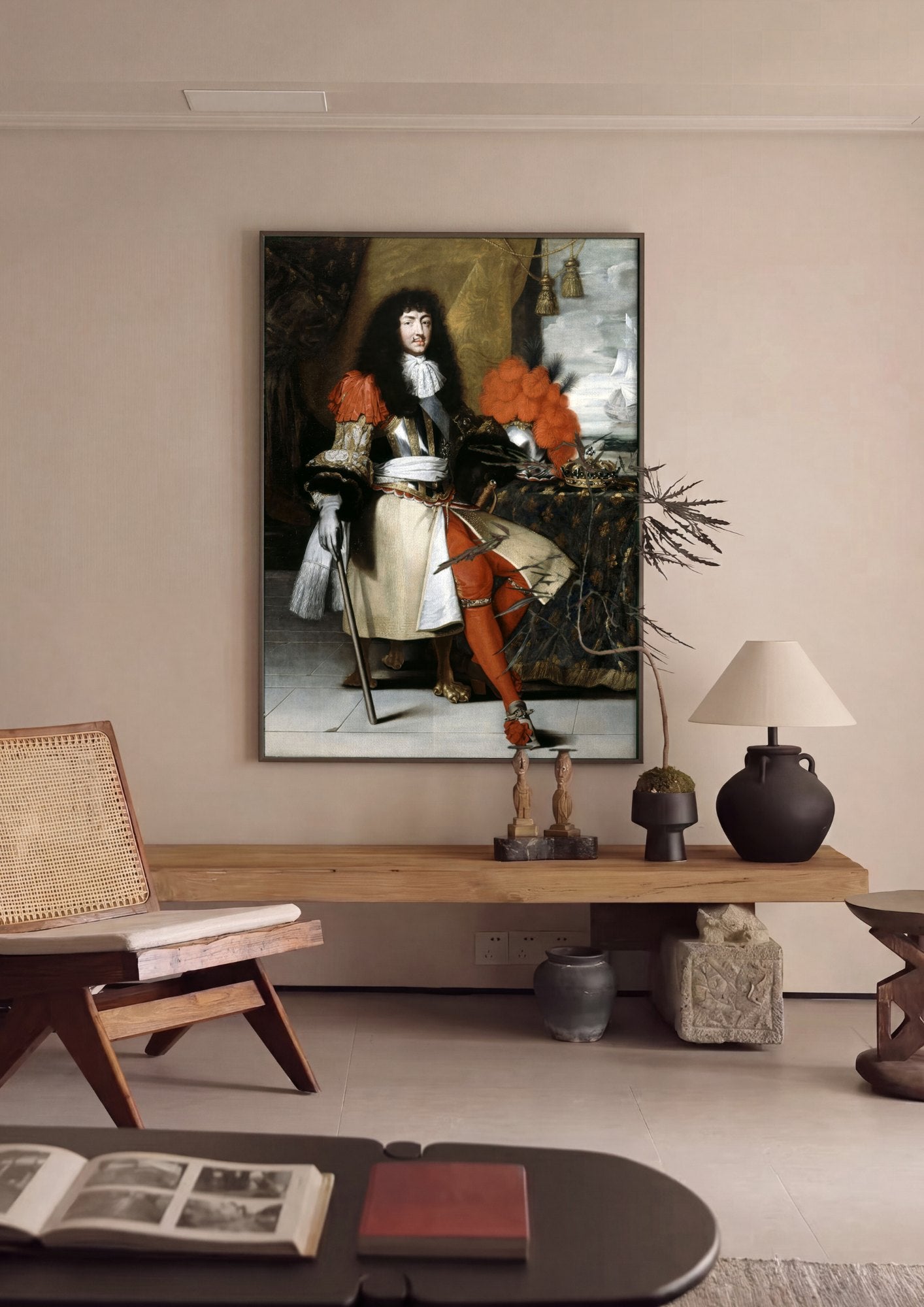 Quadro Decorativo Luís XIV, Rei Sol - Philippe de Champaigne | quadro emoldurado na parede