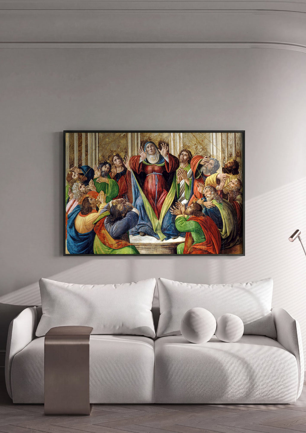 Quadro Decorativo Pentecostes - Botticelli | quadro emoldurado na parede