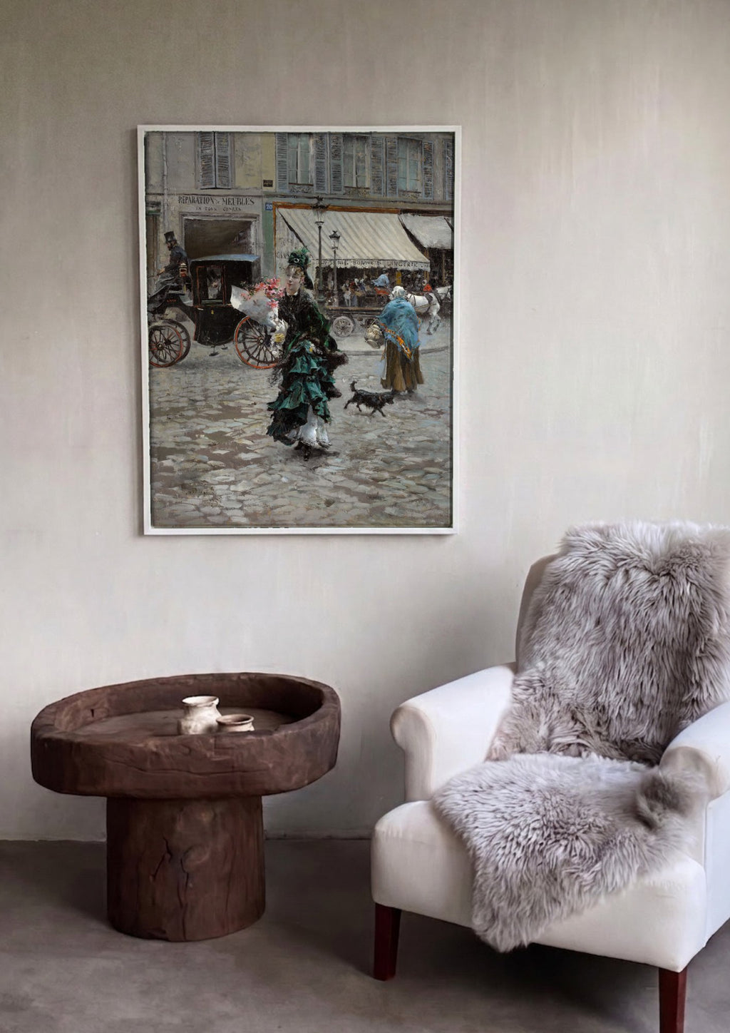 Quadro Decorativo A Parisiense - Giovanni Boldini | quadro emoldurado na parede