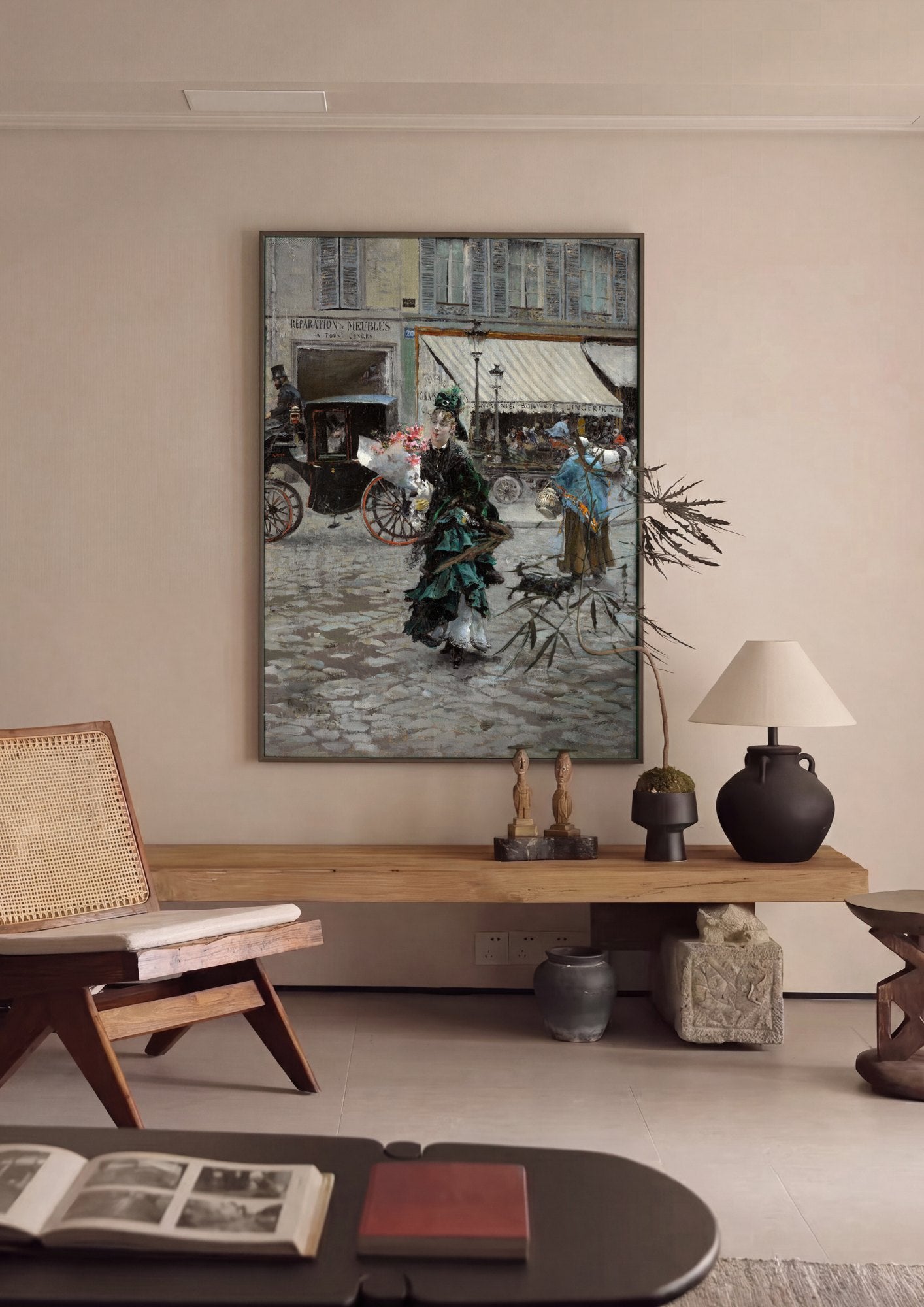 Quadro Decorativo A Parisiense - Giovanni Boldini | quadro emoldurado na parede