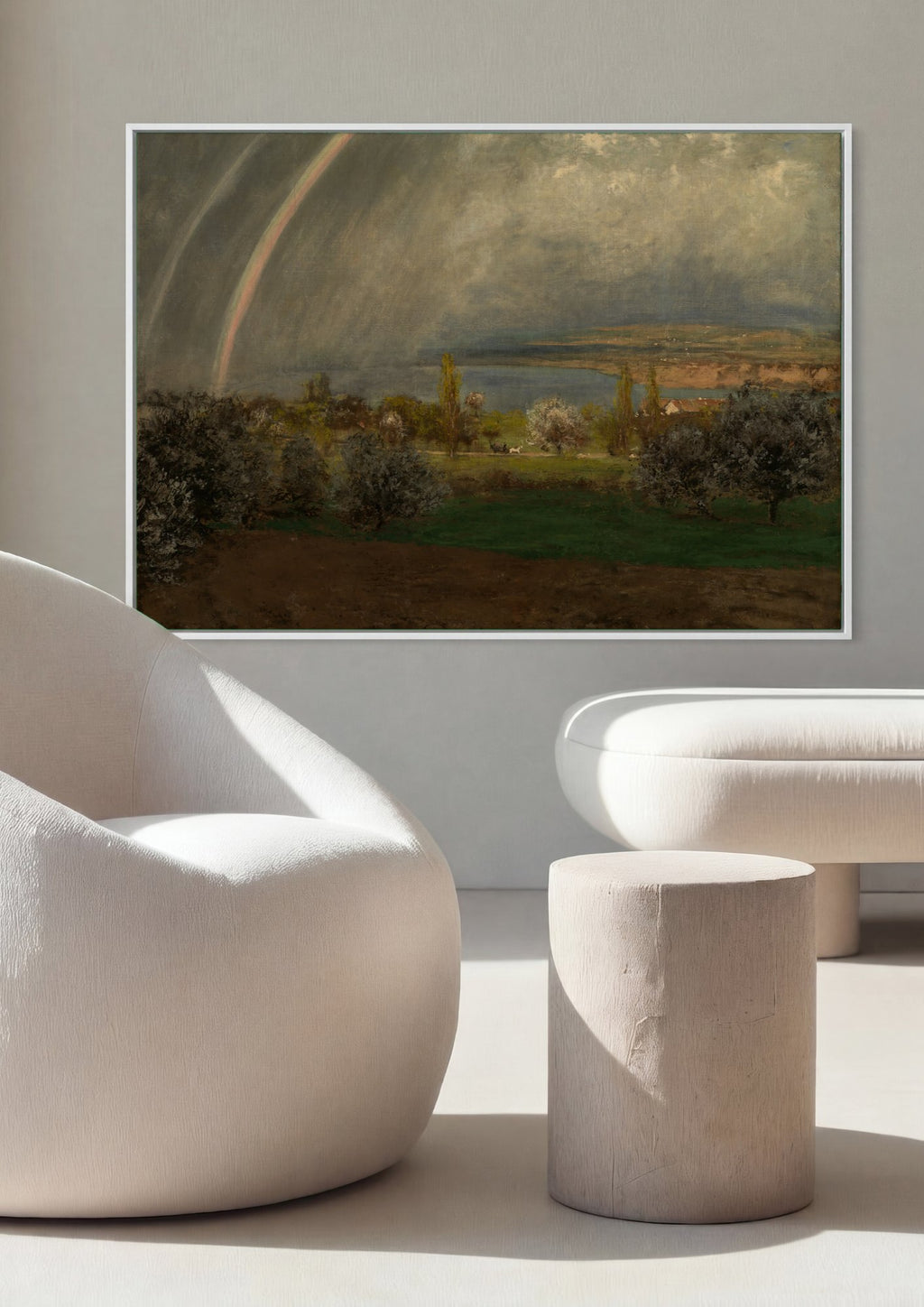 Quadro Decorativo A Paisagem do Arco-íris - Hans Thoma | quadro emoldurado na parede