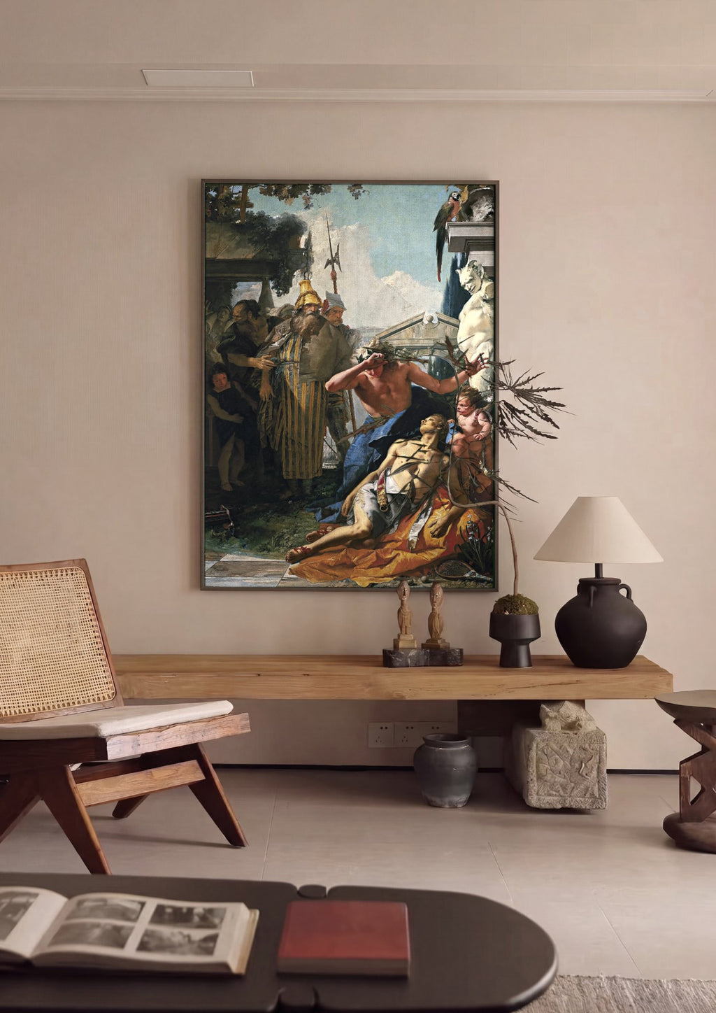 Quadro Decorativo A Morte de Hiacinto - Tiepolo | quadro emoldurado na parede