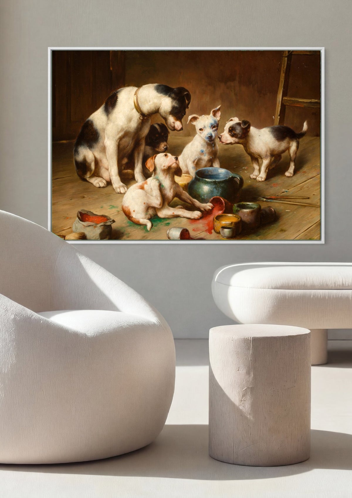 Quadro Decorativo Cenas Caninas - Carl Reichert | quadro emoldurado na parede