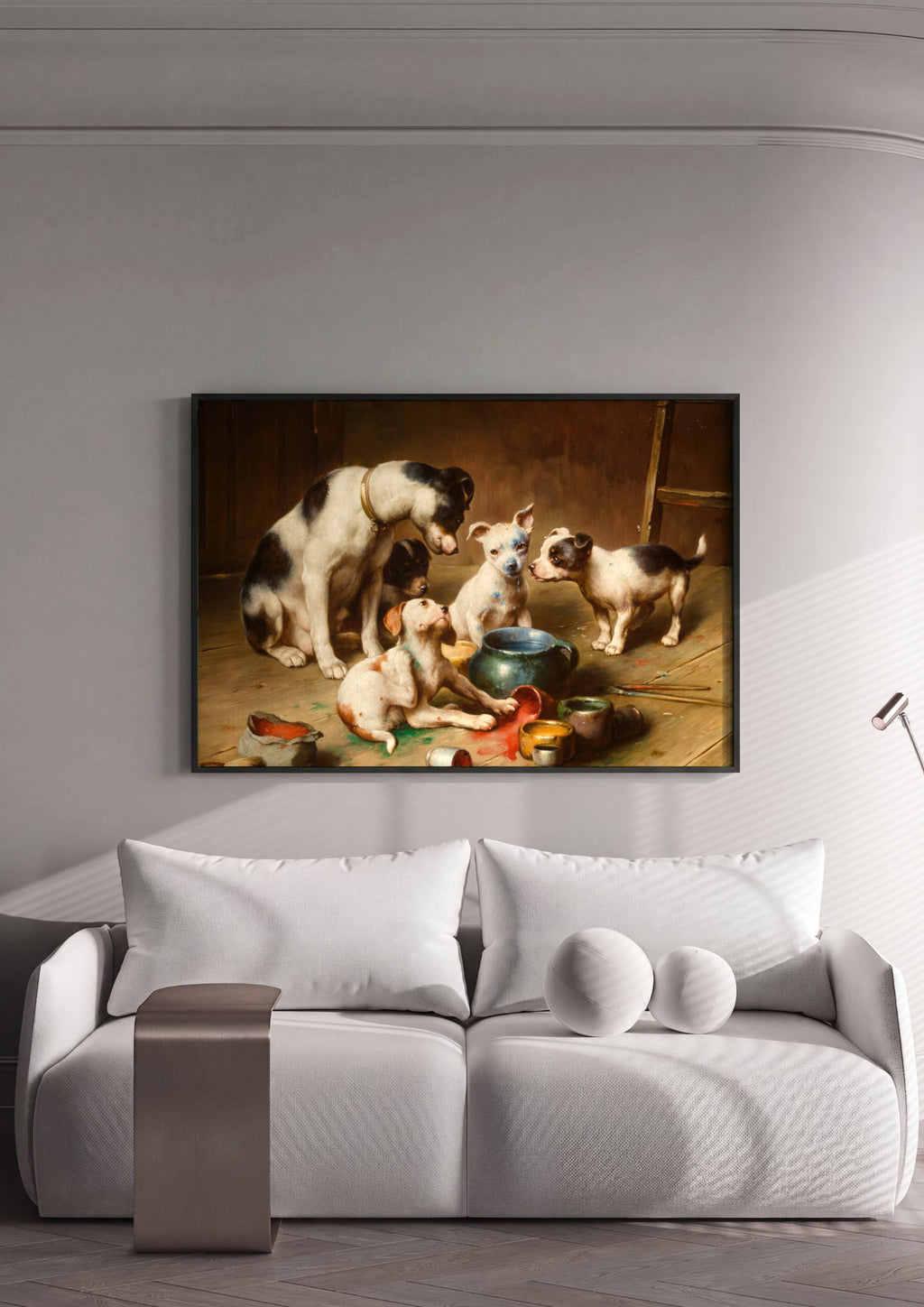 Quadro Decorativo Cenas Caninas - Carl Reichert | quadro emoldurado na parede