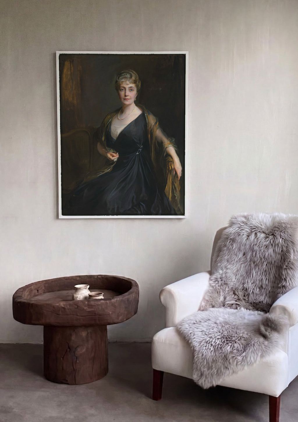 Quadro Decorativo Retrato de Senhora – Philip Alexius de László | quadro emoldurado na parede
