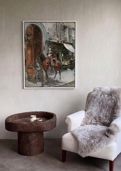 Quadro Decorativo 'A Cavalaria' - Giovanni Boldini em ambiente decorado