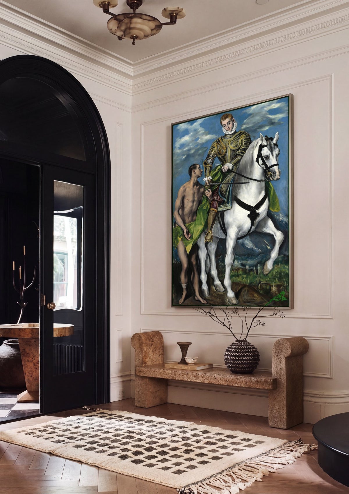 Quadro Decorativo São Martinho e o Mendigo - El Greco | quadro emoldurado na parede