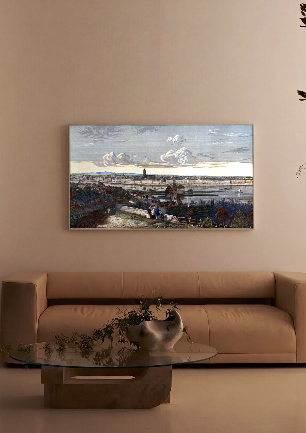 Quadro Decorativo Frankfurt am Main - H. Worms | quadro emoldurado na parede