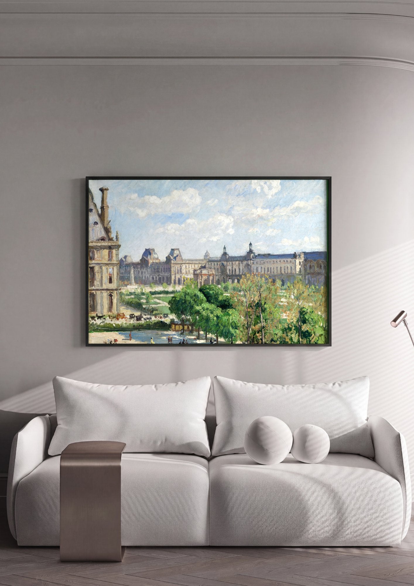 Quadro Decorativo Jardins das Tulherias - Pissarro em ambiente decorado