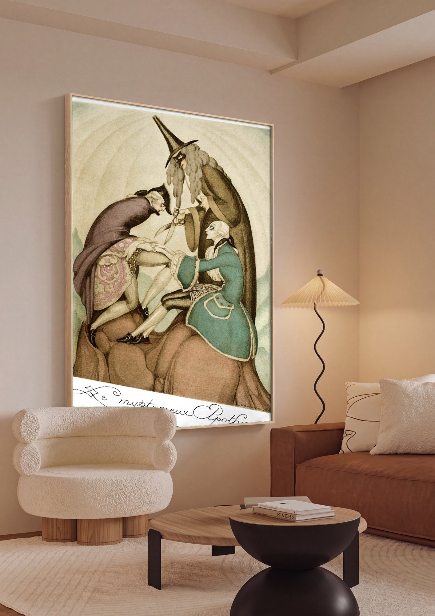 Quadro Decorativo Le Mysterieux Apothicaire - Gerda Wegener em ambiente decorado